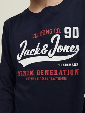 Jack & Jones Junior Langarmshirt JJELOGO TEE LS O-NECK 2 COL SS24 MNI