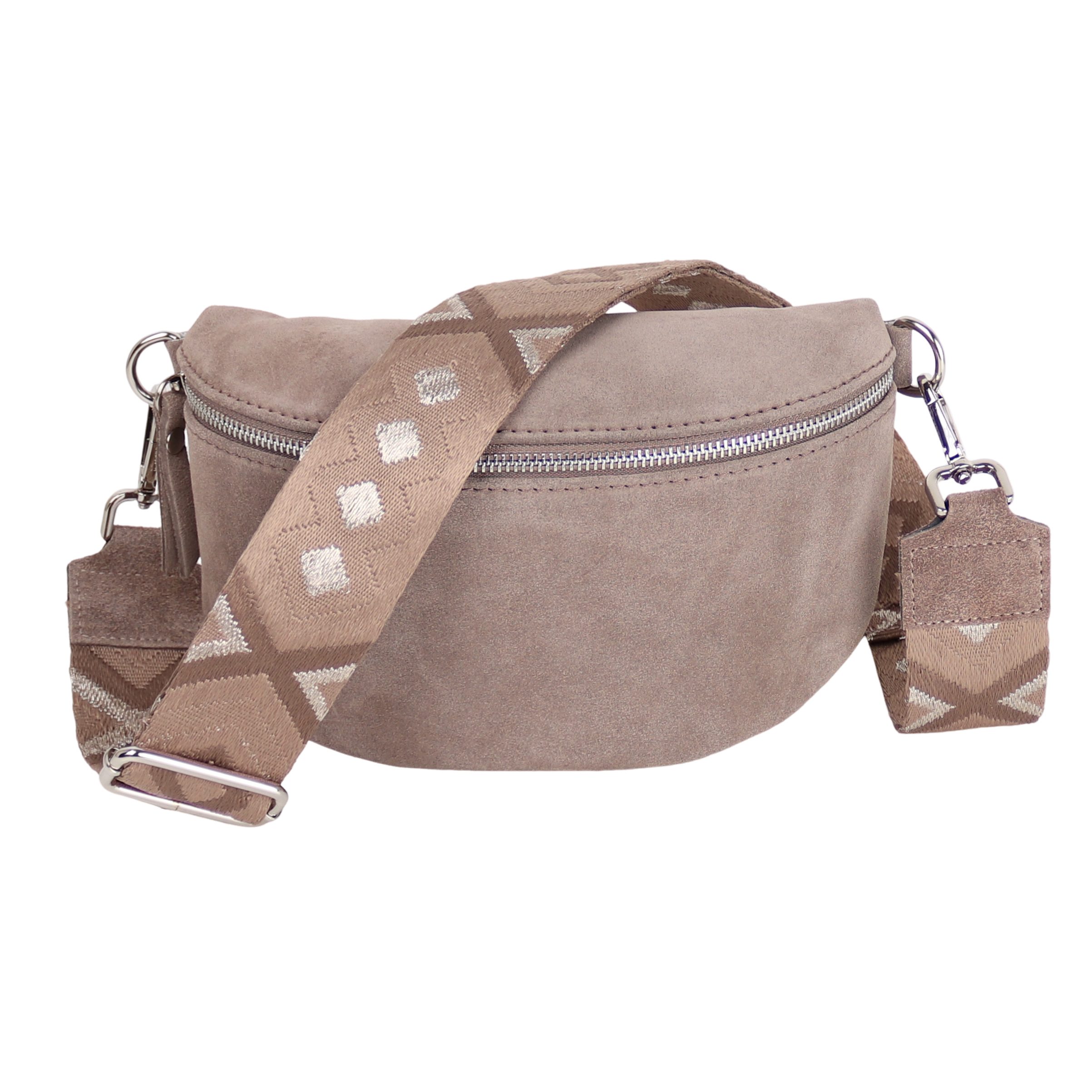 Bauchtasche Damen, Echtleder,Leder, Made in Italy, Umhängetasche, Brusttasche
