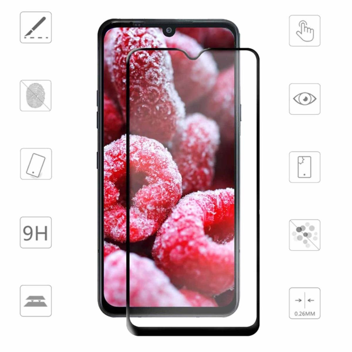 Wigento Handyhülle AUSWAHL Für ZTE Blade A72 5G Silikon Case TPU Transparent und oder 0,26 H9 Glas Handy Tasche Hülle Schutz Cover