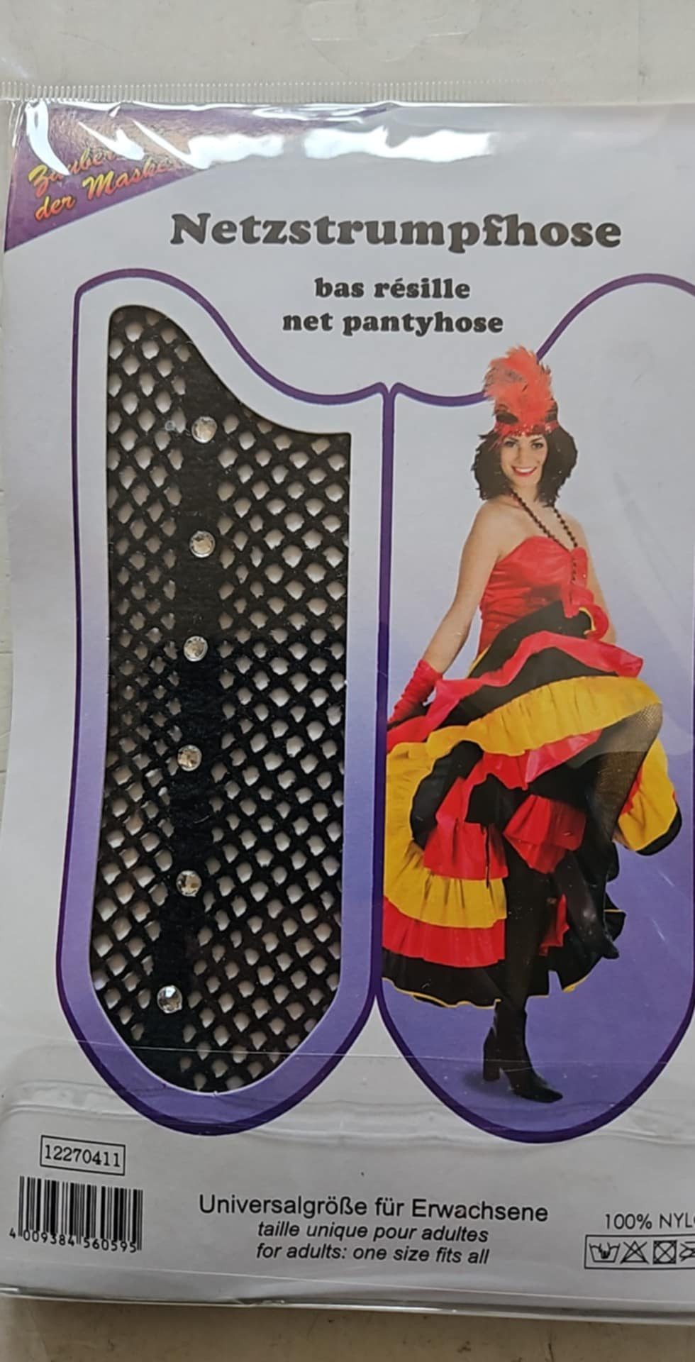 Fries Netzstrumpfhose Nylon Netzstrumpfhose Strumpfhose Schwarz Netz mit Strass Party Mit Strass Steinen
