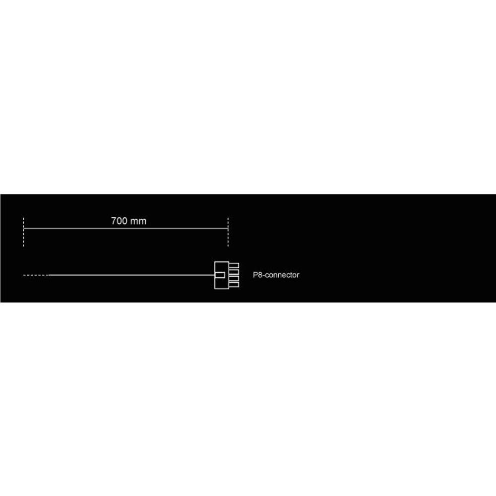 be quiet! Power Cable CC-7710 PC-Netzteil (1x P8, 770 mm, Stromkabel für Computer PC Netzteile, CPU Power Cable)