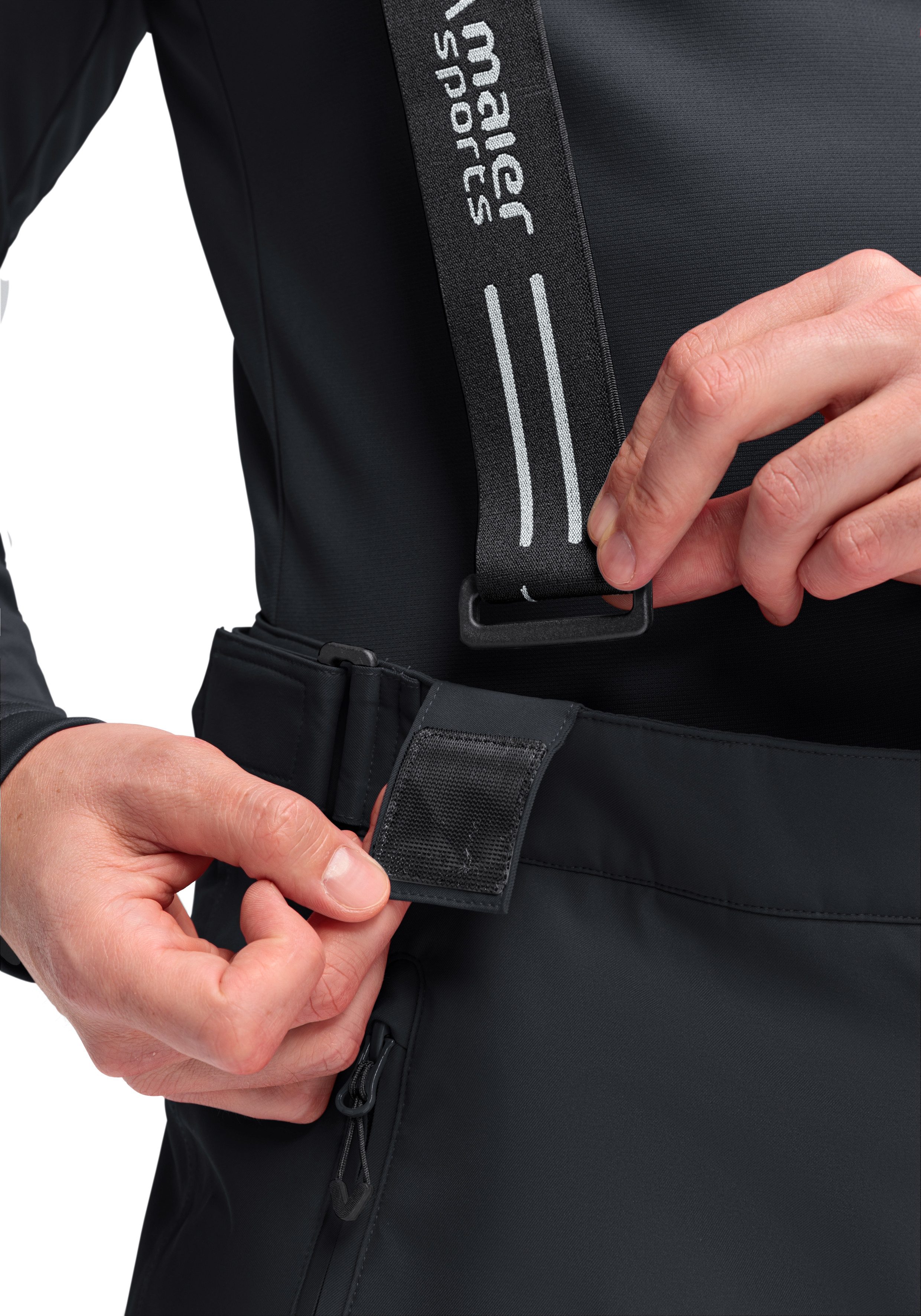 Maier Sports Skihose Anton 2.1 Herren Schneehose mit Hosenträgern, wind/wasserdicht, Regular Fit