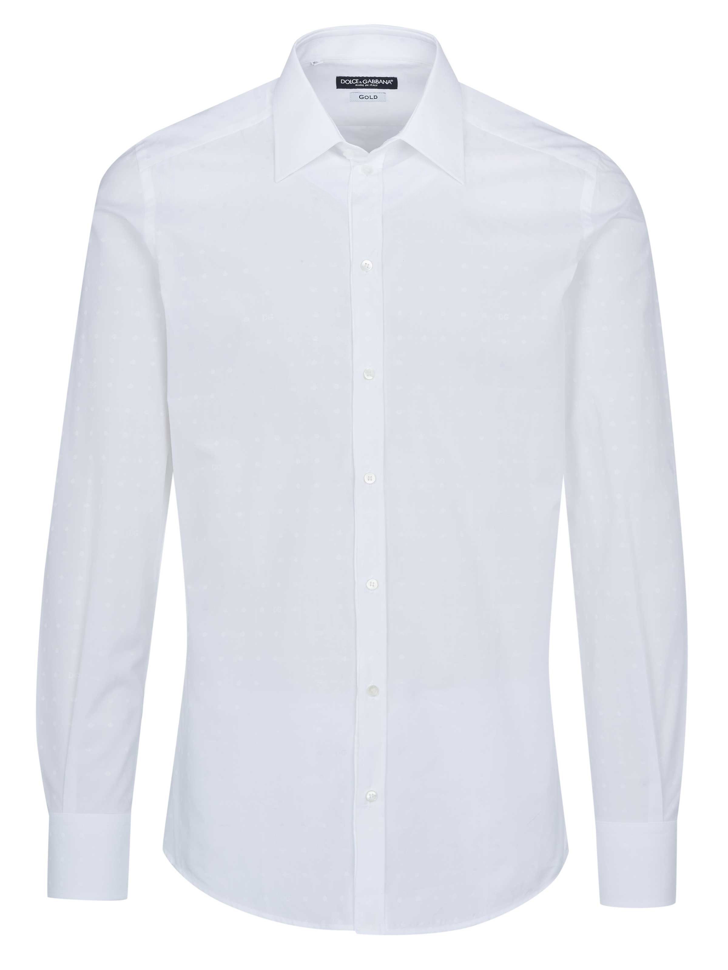 DOLCE & GABBANA Langarmhemd Dolce & Gabbana Hemd weiss