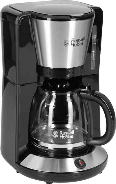 RUSSELL HOBBS Filterkaffeemaschine Adventure 24010-56, 1,25l Kaffeekanne, Papierfilter 1x4, mit Glaskanne, 1100 Watt, Edelstahl gebürstet
