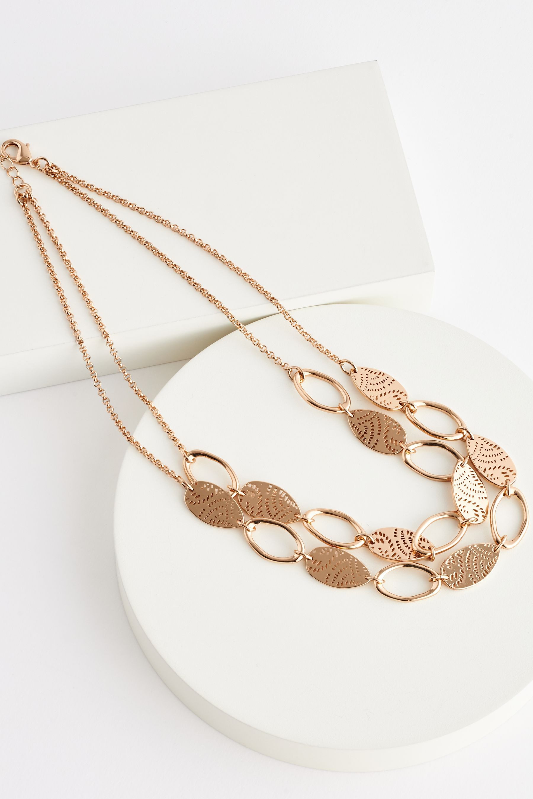 Next Gliederkette Doppellagige Kette mit Cutout günstig online kaufen