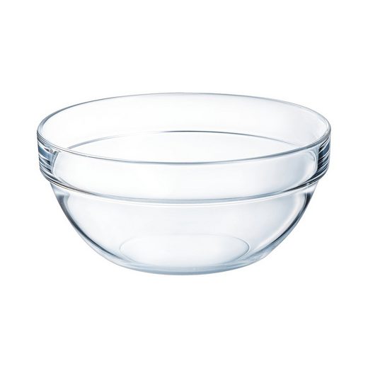 Arcoroc Obstschale »Empilable«, Glas, Schale Stapelschale Schüssel 17cm 1 Liter Glas transparent 1 Stück