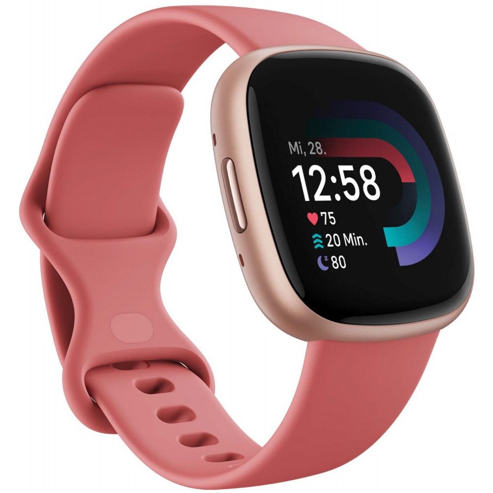 fitbit Fitbit Versa 4 Smartwatch in Waterfall Blue/Platinum. Smartwatch (iOS - Apple), Fitbit Versa, Silikon fitbit Fitbit Versa 4 Smartwatch in Waterfall Blue/Platinum. Smartwatch (iOS - Apple), Fitbit Versa, Silikon
