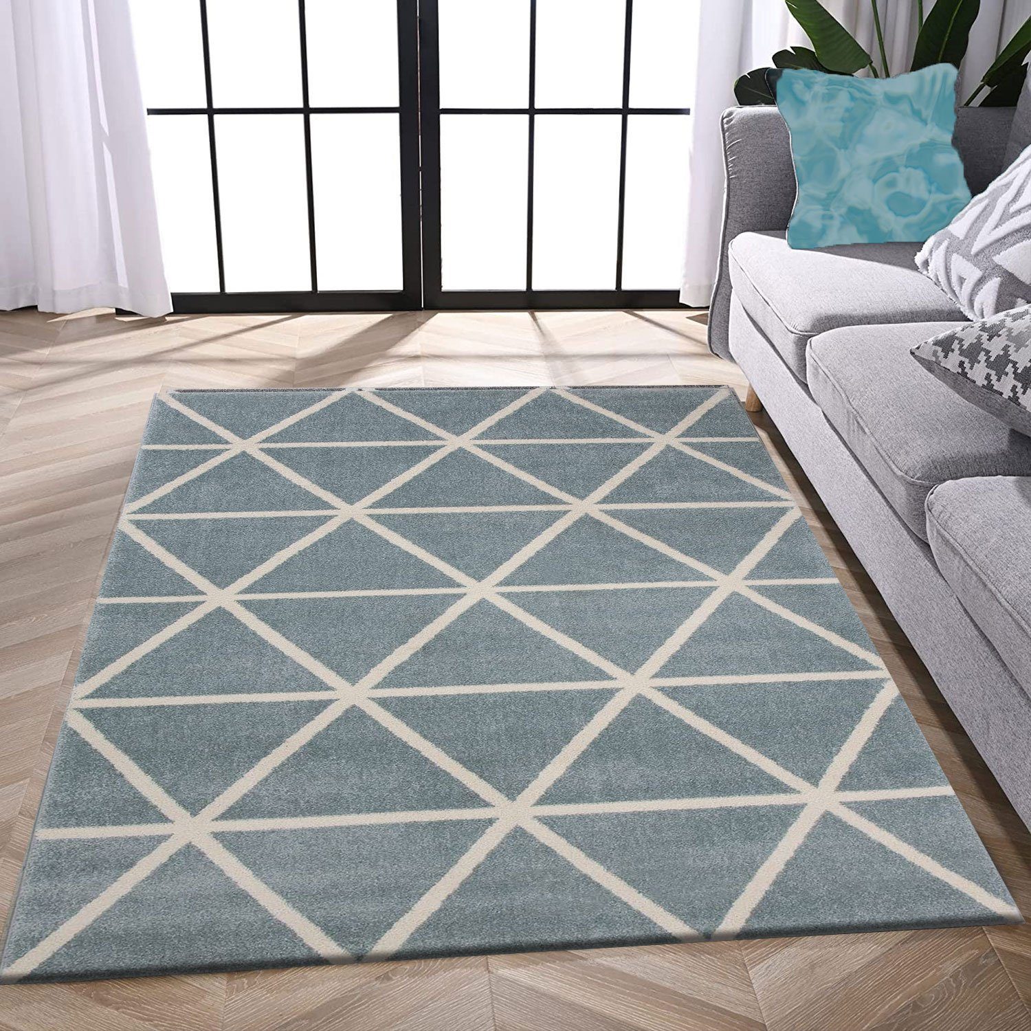 Vimoda Teppich Viva Classic, Wohnzimmer Rauten Motiv, Rechteckig, Höhe: 12 günstig online kaufen