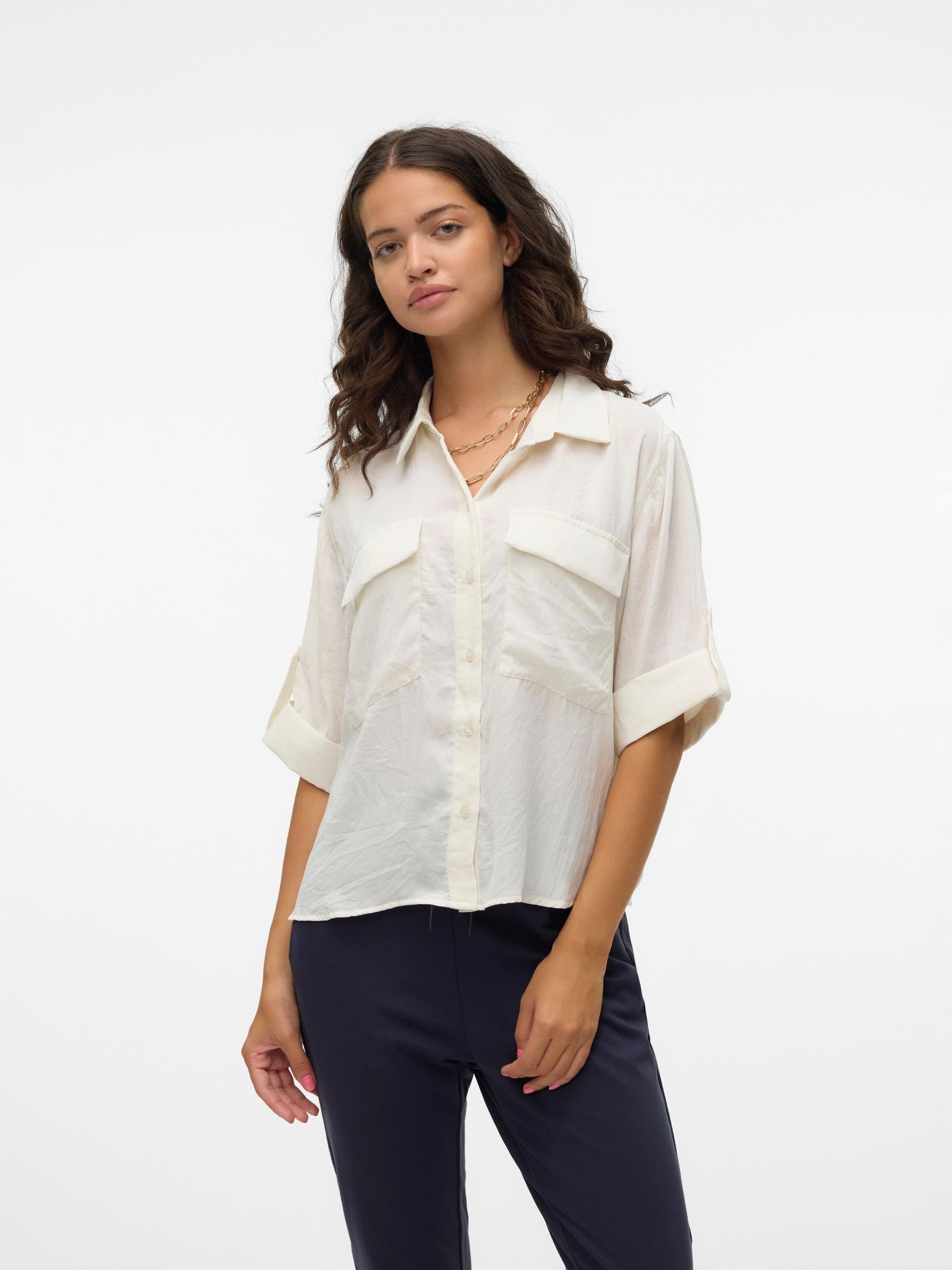 Vero Moda Kurzarmbluse VMFABIANA 3/4 SHIRT günstig online kaufen