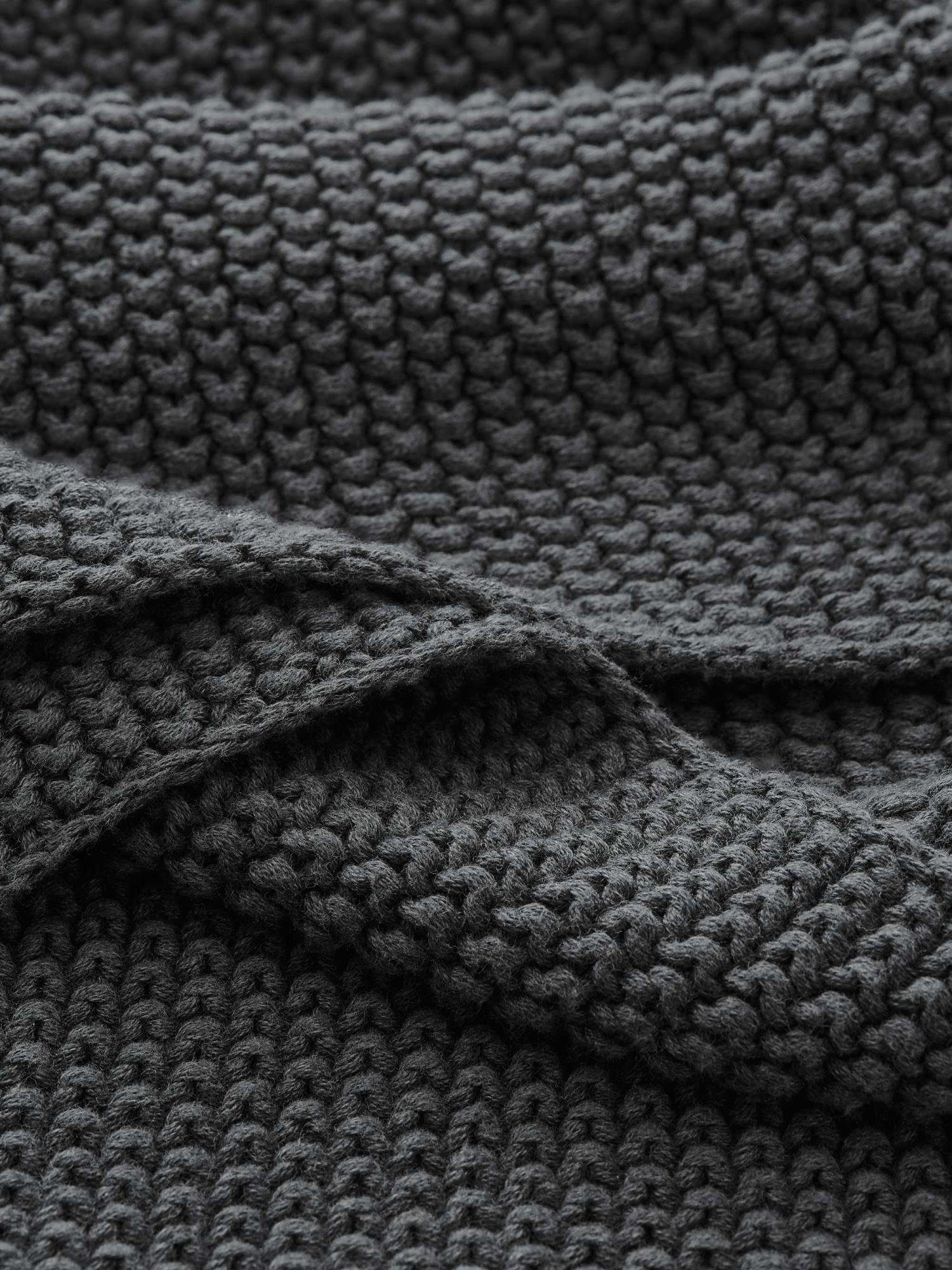 Plaid Nordic knit, Marc O\'Polo 30 °C, Bio-Baumwolle, nicht Waschbar Home, aus bis