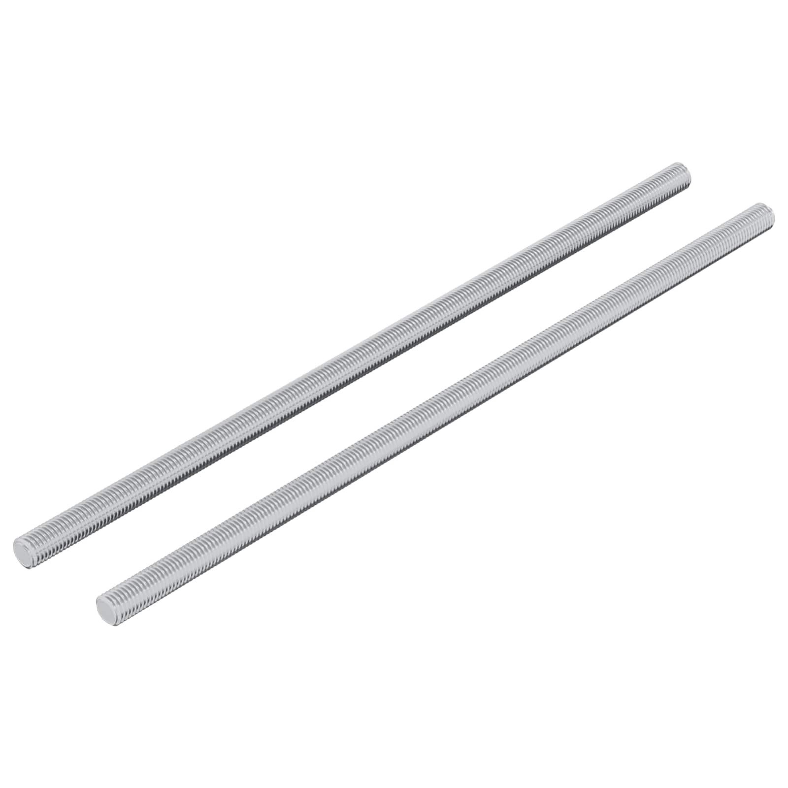 vidaXL Gewindestange, Gewindestange 2 pcs Silber 6 x 170 mm Stahl