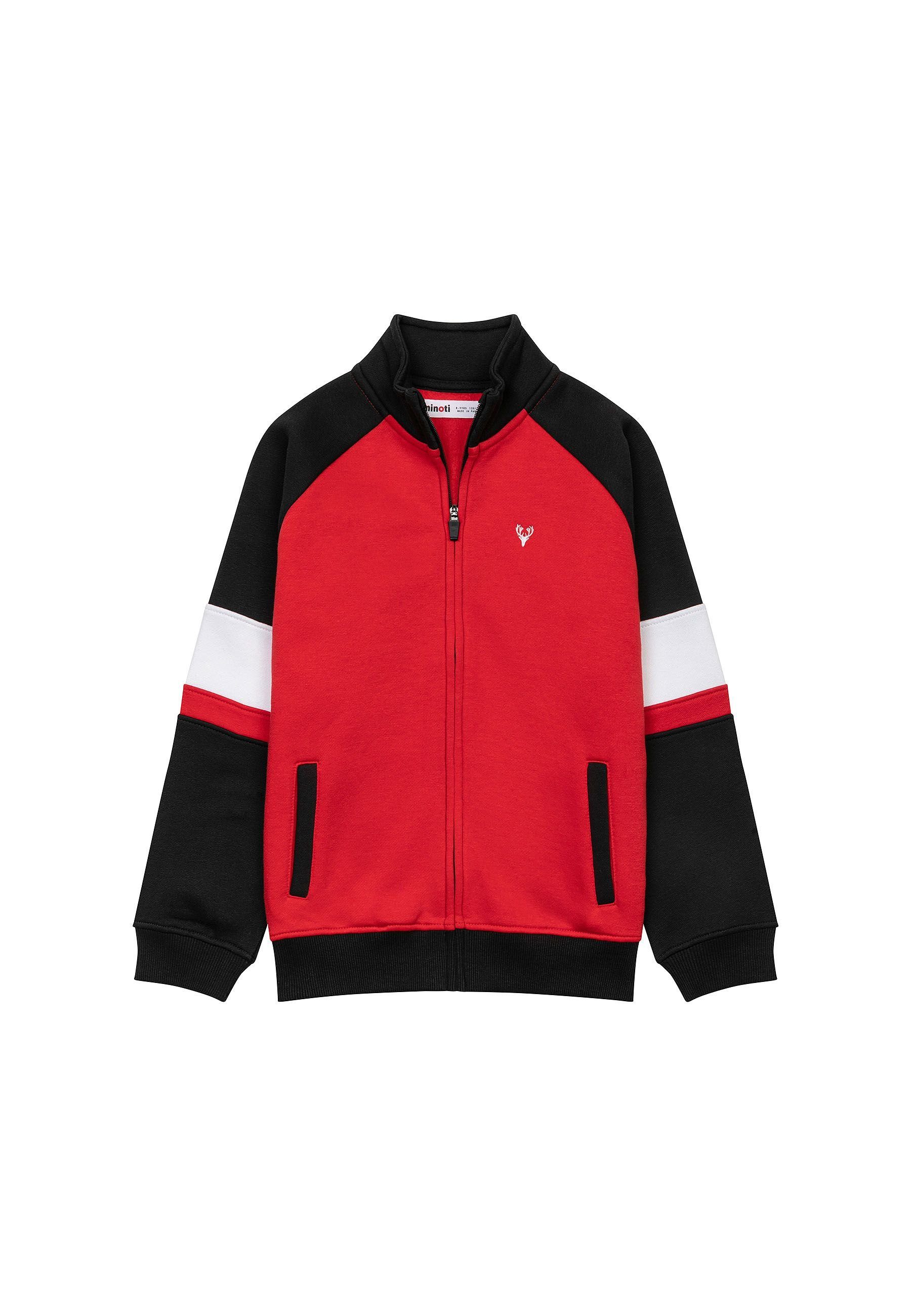 MINOTI Sweatanzug Sweatshirt und Jogginghose (1y-8y) im Set Rot