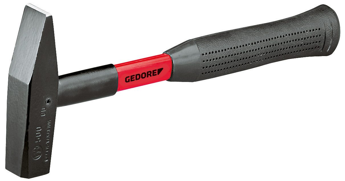 Gedore Hammer L*+ 500 F-600 Schlosserhammer mit Fiberglasstiel, 600 g