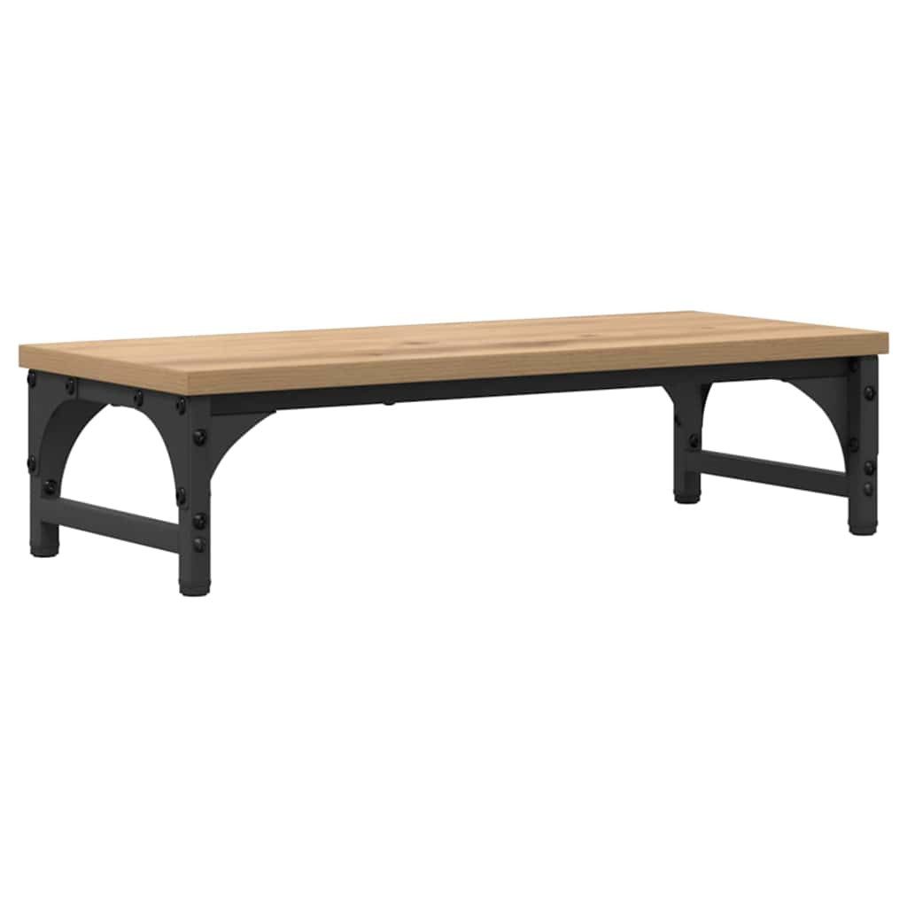 vidaXL Monitor-Halterung Monitor Halterung Artisan-Eiche 55 x 23 x 14 cm Holzwerkstoff, (1-tlg)