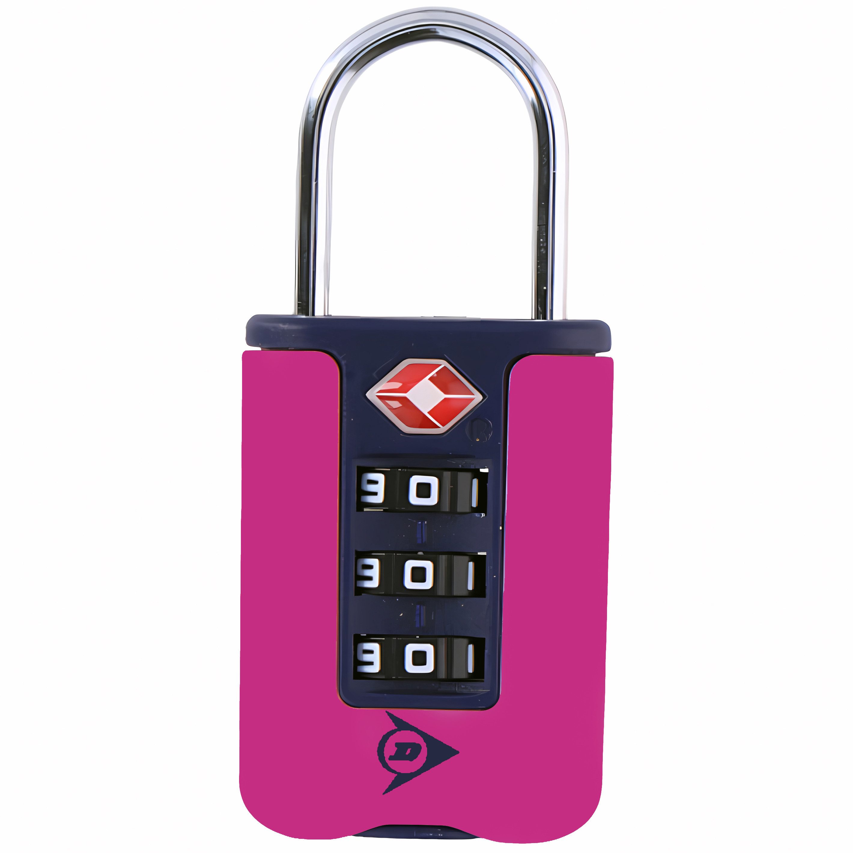 Dunlop TSA-Vorhängeschloss ZAHLENSCHLOSS TSA Kofferzahlenschloss Vorhangzahlenschloss 71 (Pink), Reiseschloss Gepäck Schloss Zahlenkombination Vorhängeschloss