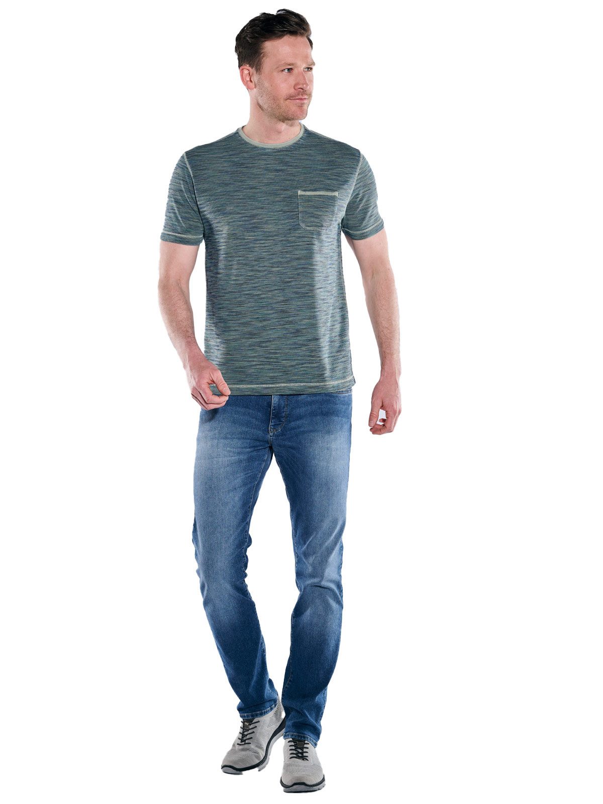 Engbers T-Shirt Herren T-Shirt meliert, Gruen