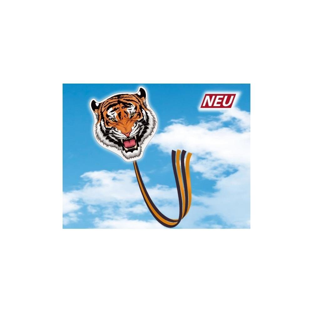 Günther Flug-Drache Tiger, 70 x 74 cm, mit Wickelgriff, für Kinder ab 6 Jahren