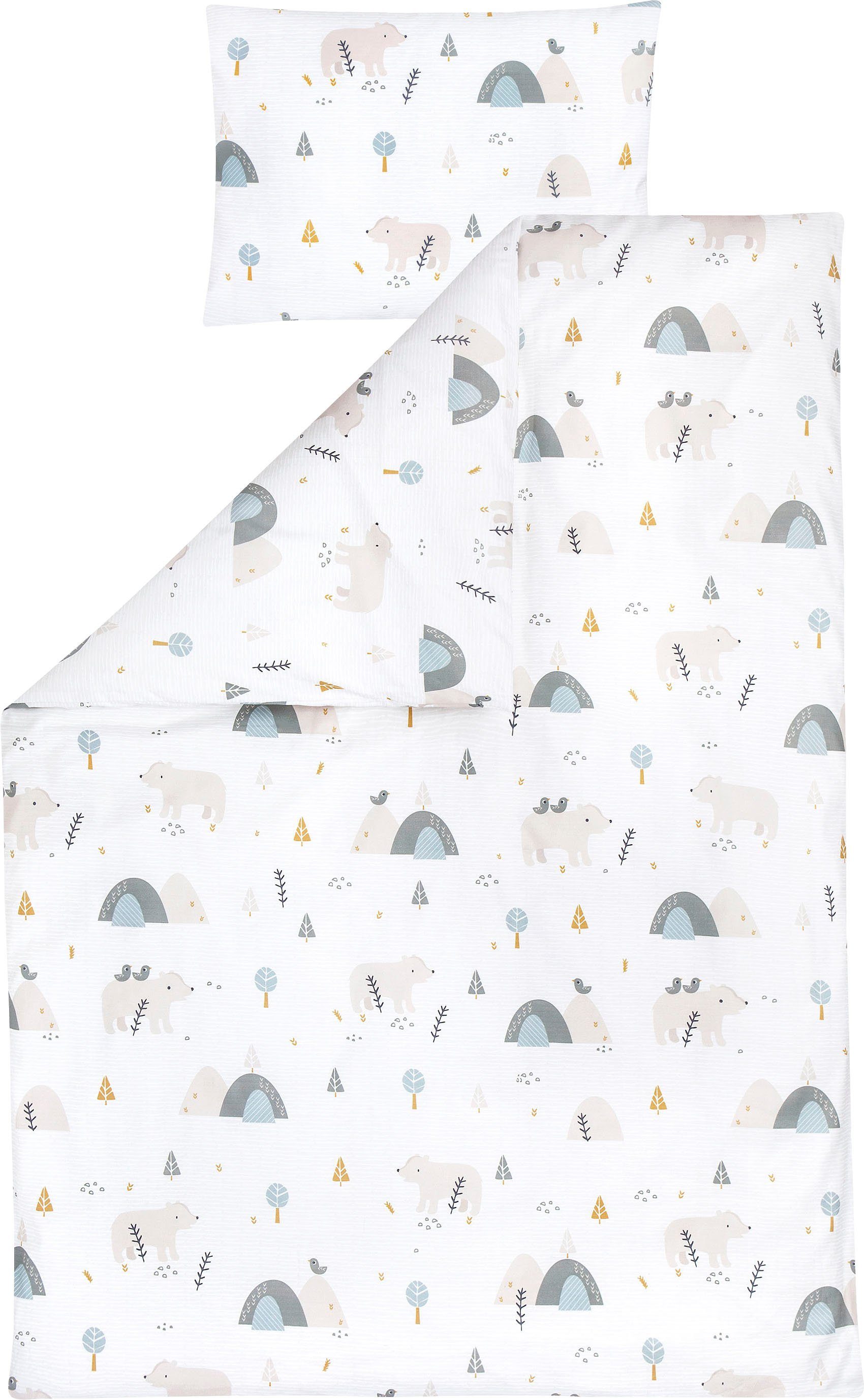 Julius Zöllner Kinderbettwäsche Mountain Bear, Renforcé, günstig online kaufen