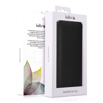 kalibri Handyhülle Flip-Hülle Ultra Slim Tasche für Apple iPhone SE / 8 / 7, Leder Schutzhülle Case