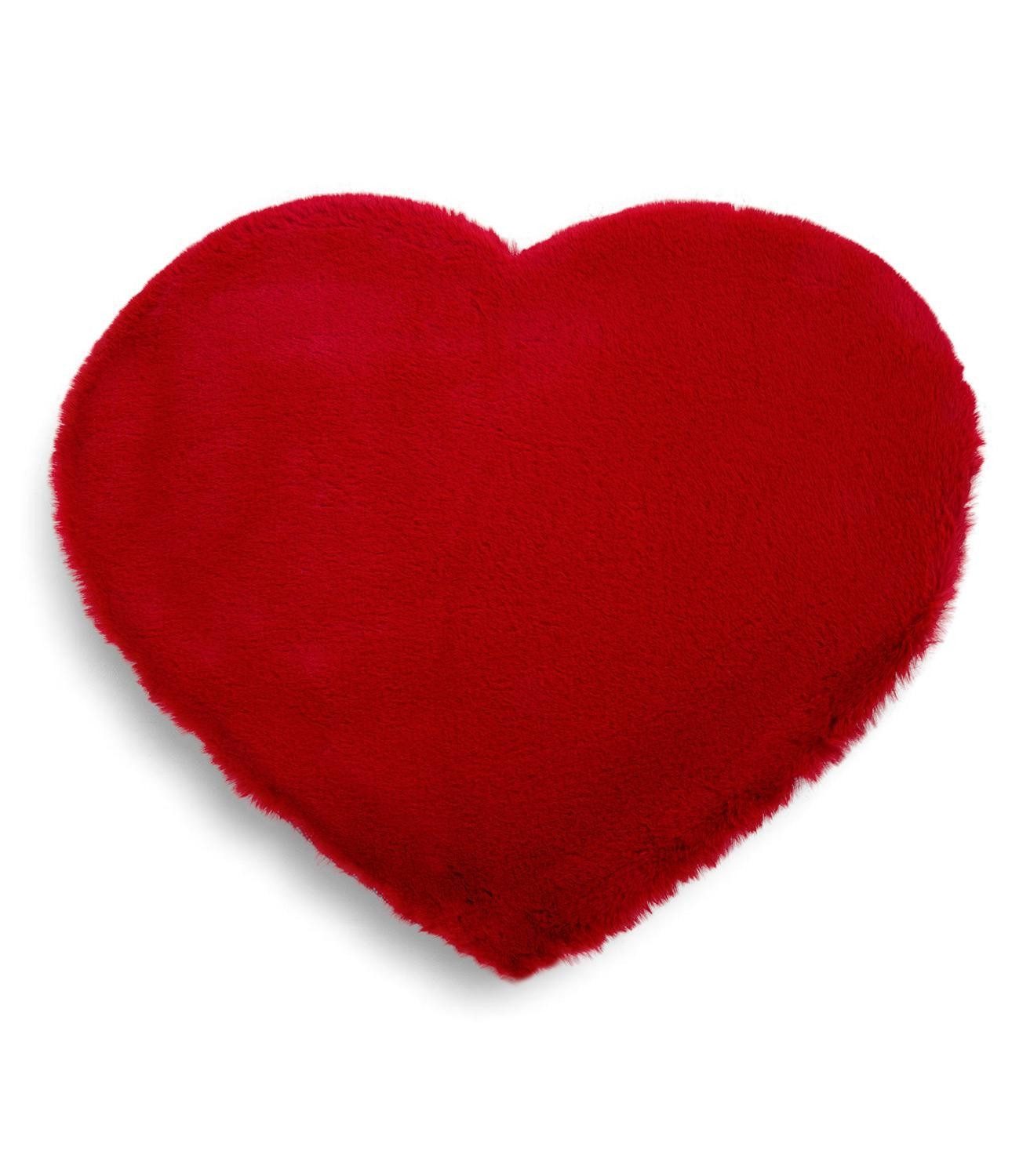 KARPI Fellteppich HEART, Rot, 63 x 50 cm, Herzform, Polyester, Herzform, Höhe: 20 mm