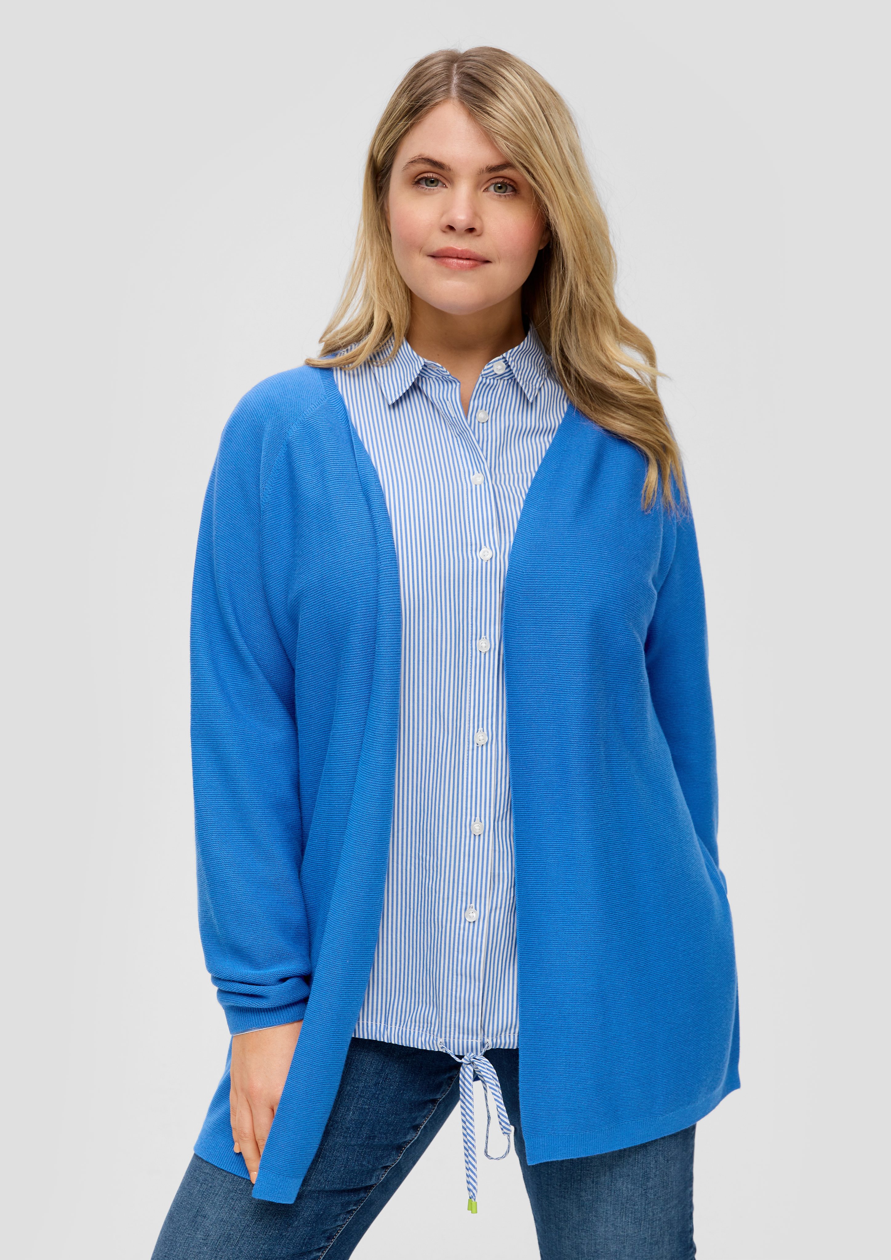 Poncho Strickjacke aus Viskosemix