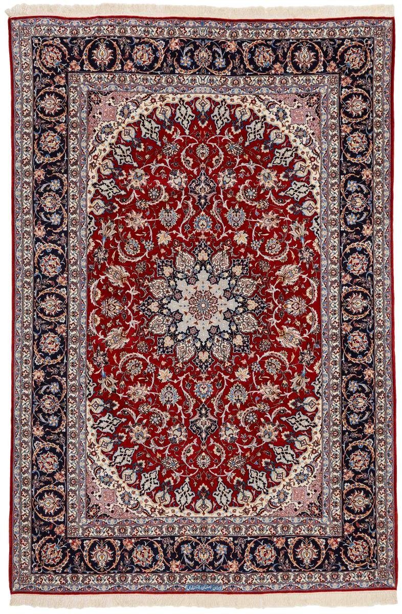 Orientteppich Isfahan 200x300 Handgeknüpfter Orientteppich / Perserteppich, Nain Trading, rechteckig, Höhe: 6 mm