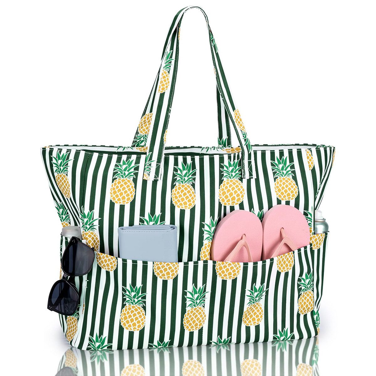 RWEUOQ Strandtasche Strandtasche XXL mit Reißverschluss günstig online kaufen