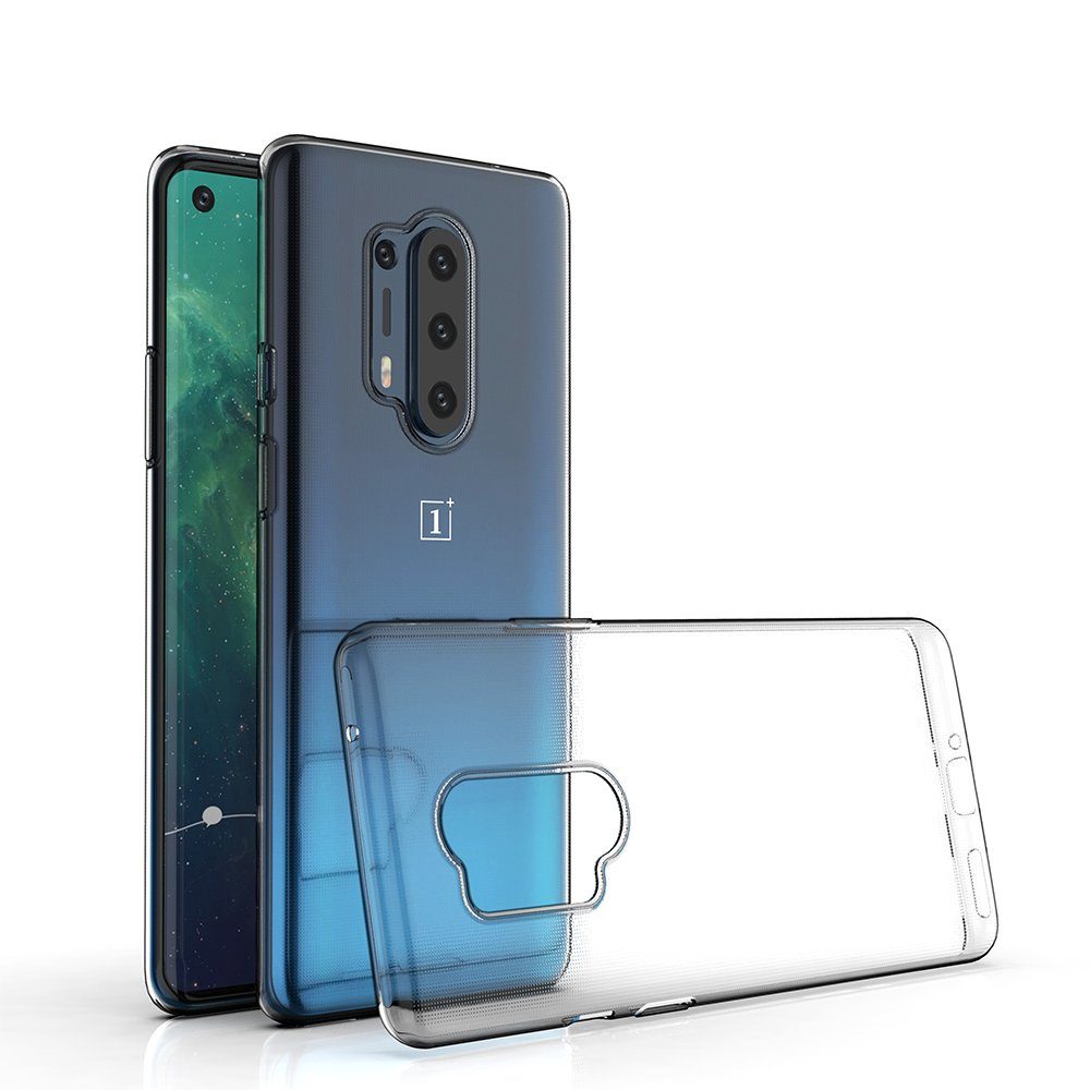 CoverKingz Handyhülle OnePlus 8 Pro Handyhülle Silikon Cover Case Schutzhülle Transparent