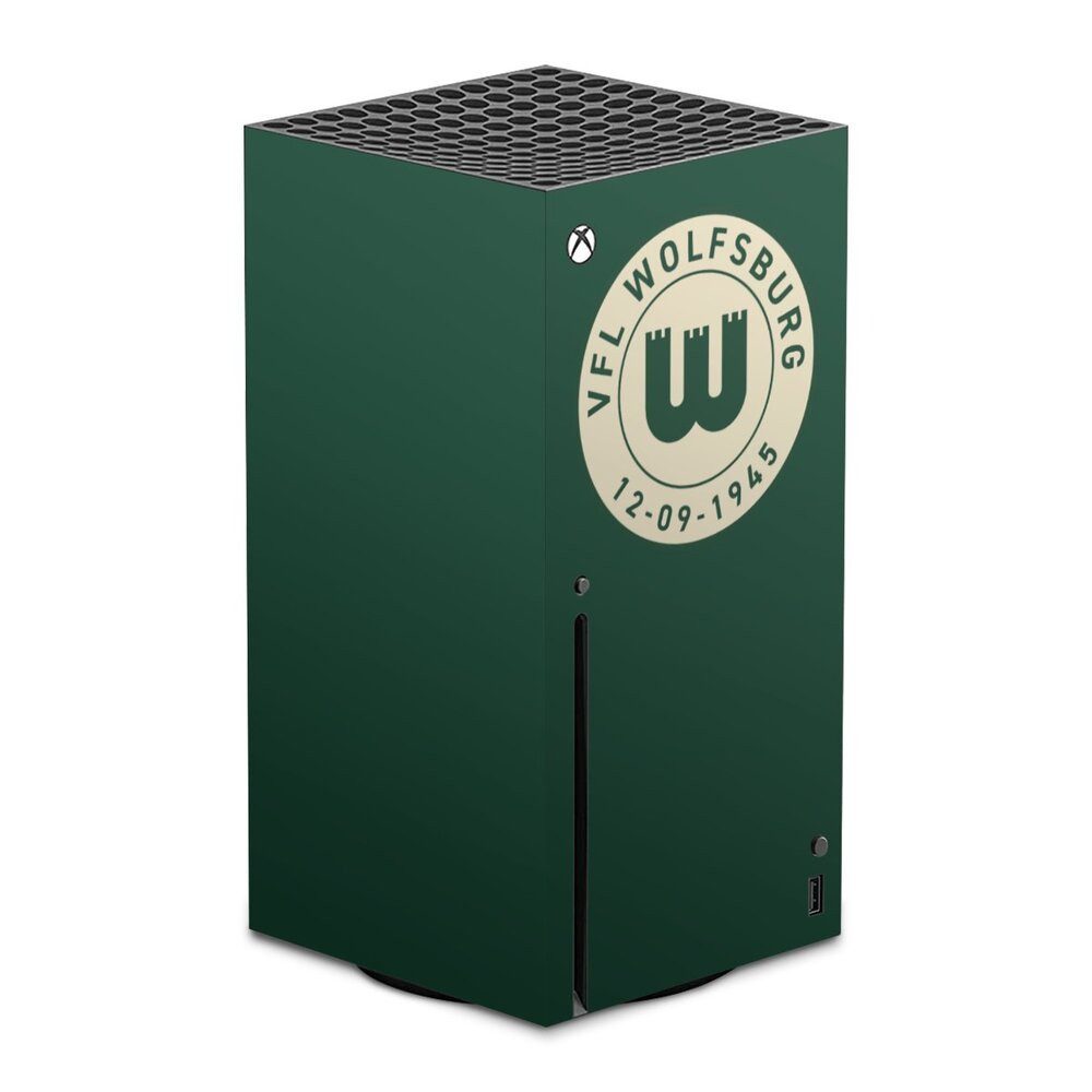 DeinDesign Konsolen-Cover VfL Wolfsburg 80 Jahre Offizielles Lizenzprodukt, Microsoft Xbox Series X Skin Aufkleber Sticker Folie