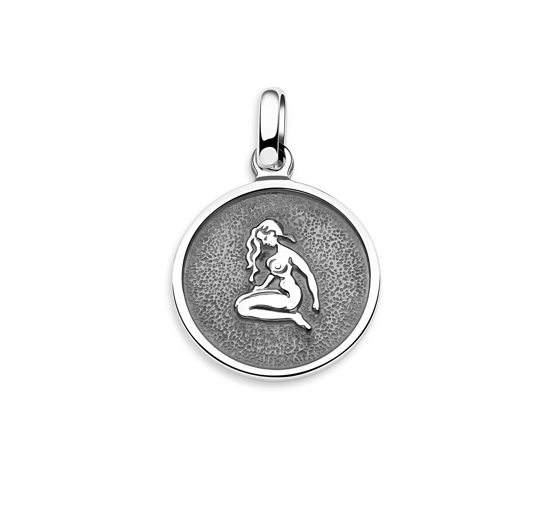 Tony Fein Sternzeichenanhänger Jungfrau 925er Sterling Silber Massiv, Made in Italy für Damen und Herren