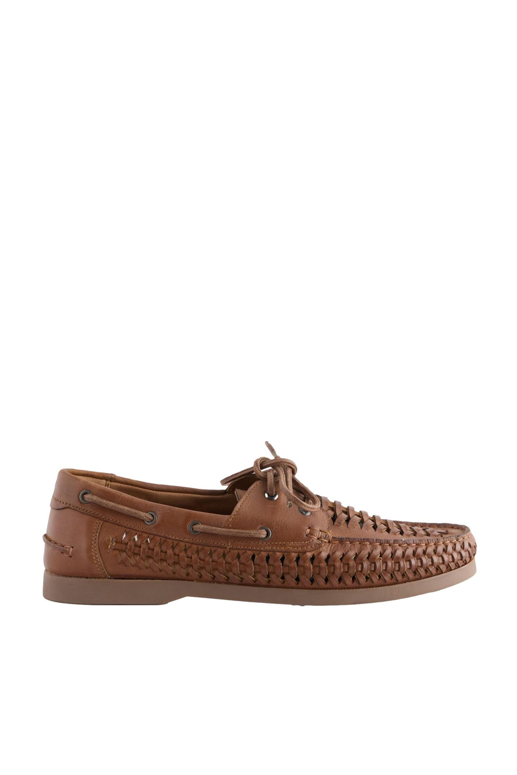 Next Leder-Bootsschuhe in gewebter Optik Bootsschuh günstig online kaufen