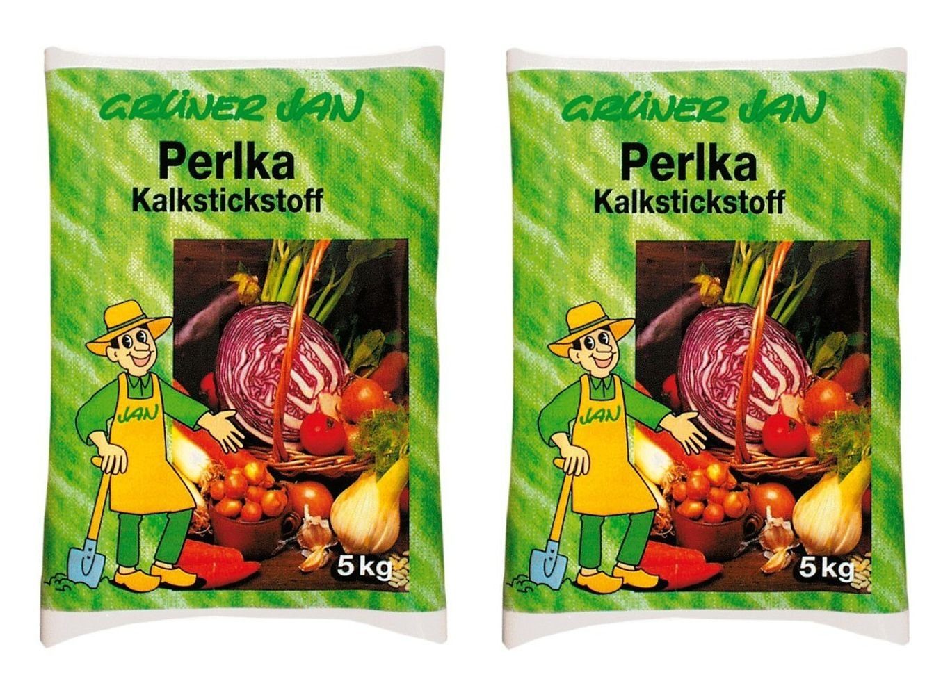 Grüner Jan Pflanzendünger 2er Set Kalkstickstoffdünger 5kg Kalk Stickstoff Spezialdünger Nährsto
