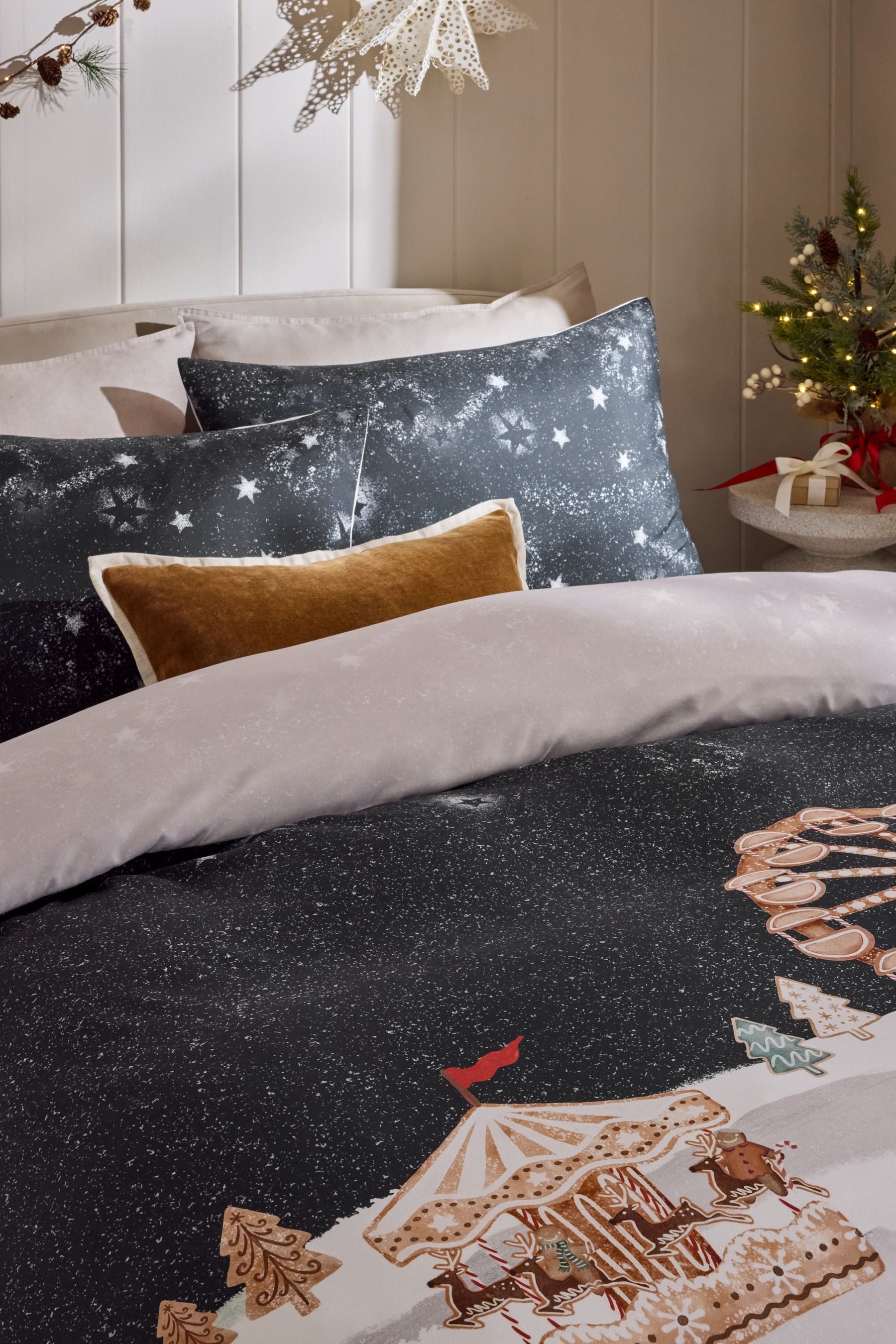 Next Bett-Set Wendebare Bettgarnitur, Weihnachten, Bezug: Polyester (recyce günstig online kaufen