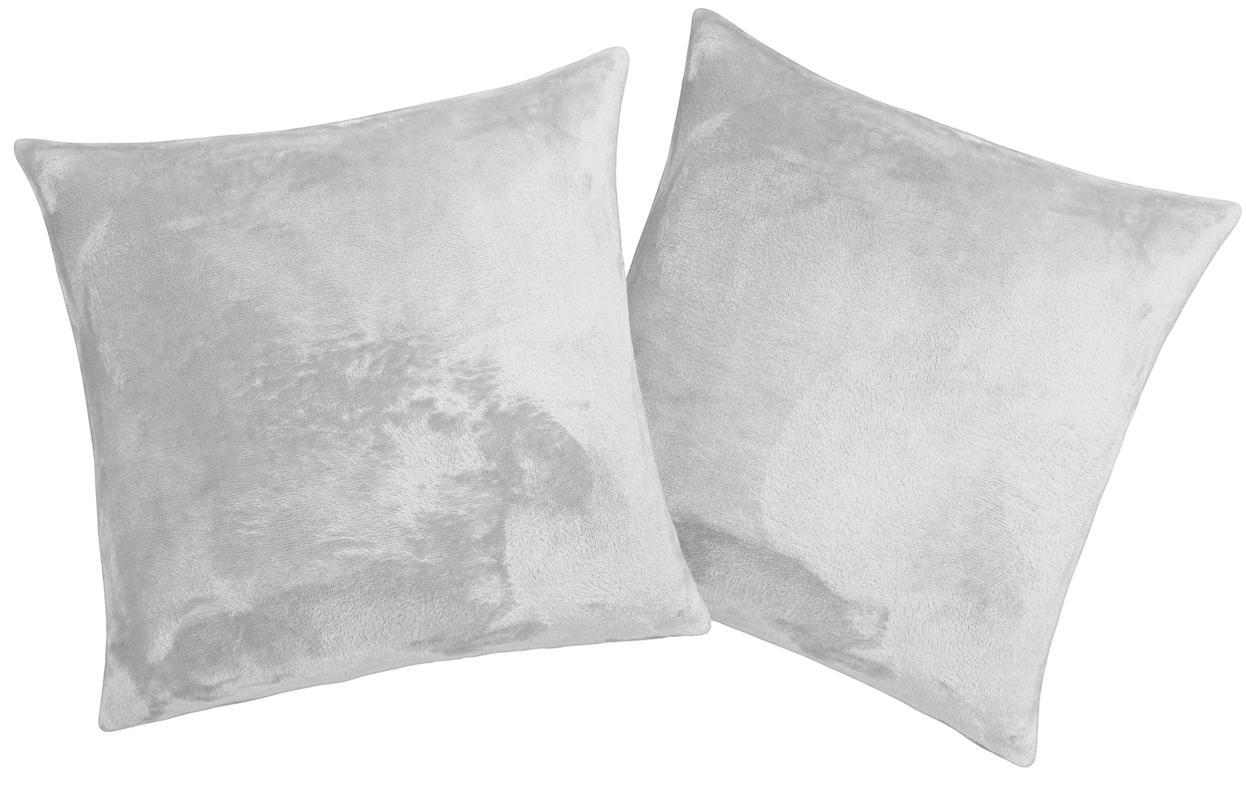 OTTO home Dekokissen Jil, aus super weichem Kuschelfleece, Kissenhüllen ohne Füllung, 2 Stück