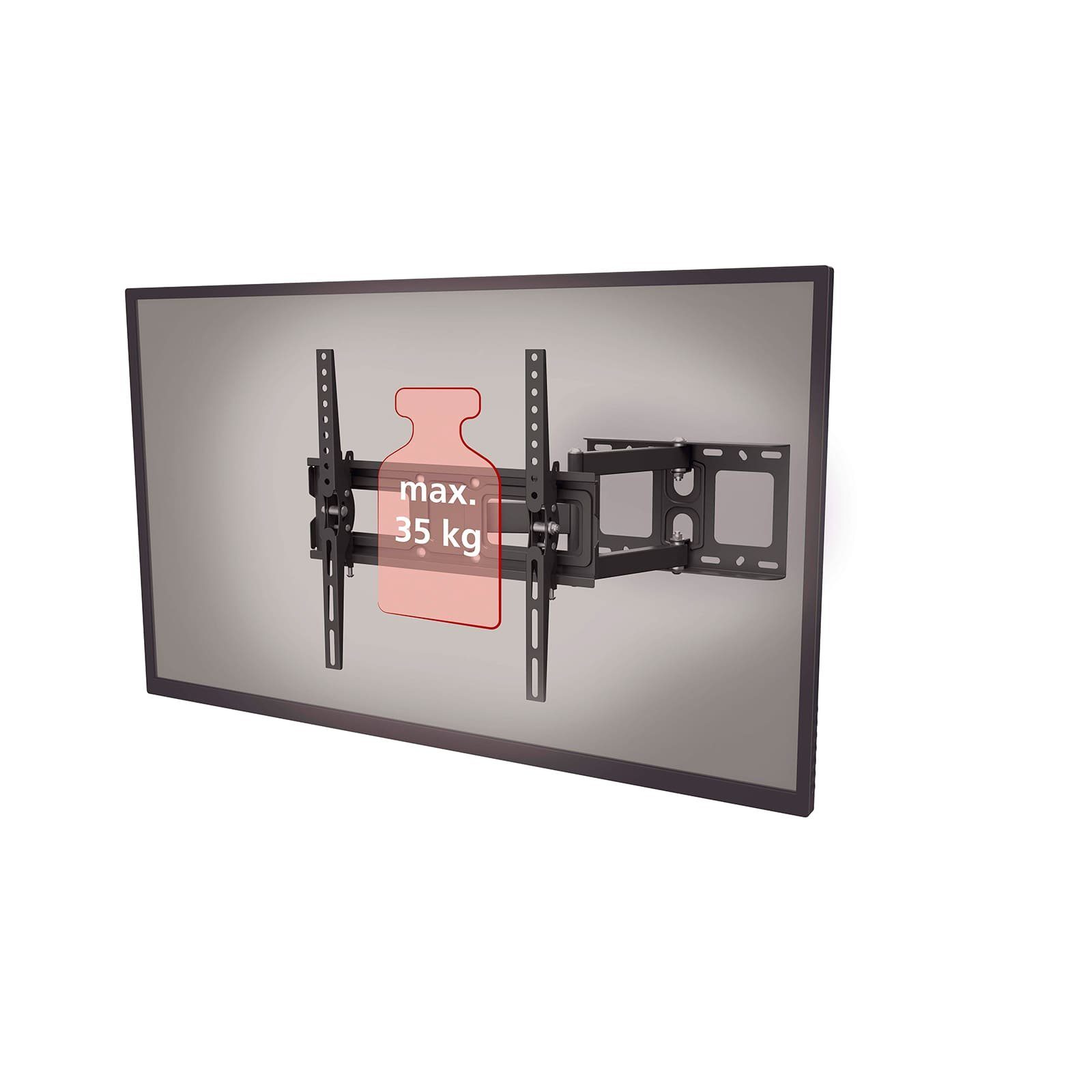 Hama TV-Wandhalterung Halterung für Fernseher von 81 bis 165 cm (32" bis 65), VESA 400x400, (bis 65,00 Zoll, Stahlblech, bis 35 kg)