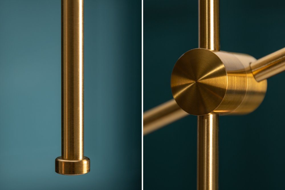 Design riess-ambiente · Leuchtmittel, Modern Esszimmer Metall gold, Hängeleuchte Wohnzimmer 128cm · · ohne VARIATION