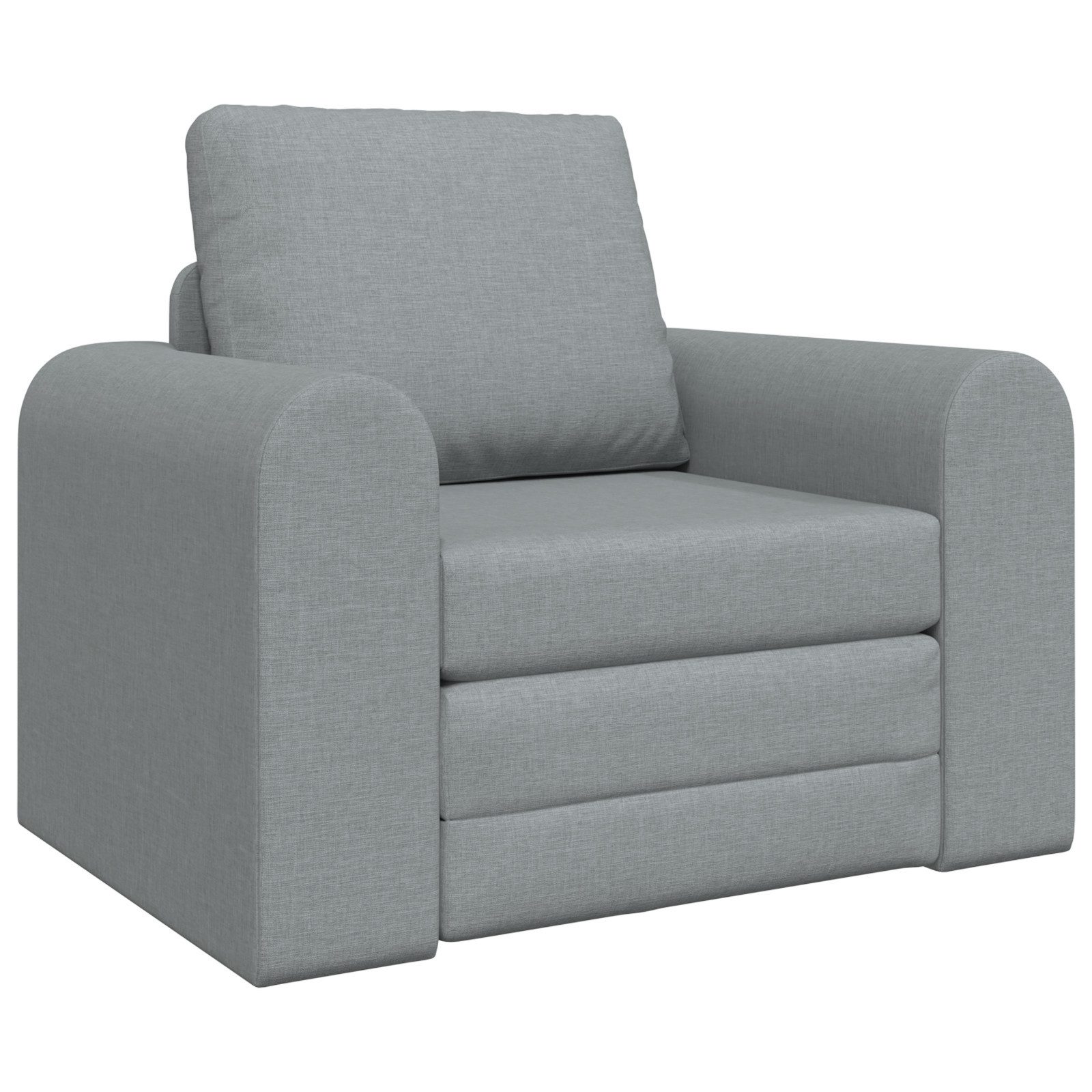vidaXL Sofa Boden Schlafsofa 2-in-1 Hellgrau günstig online kaufen