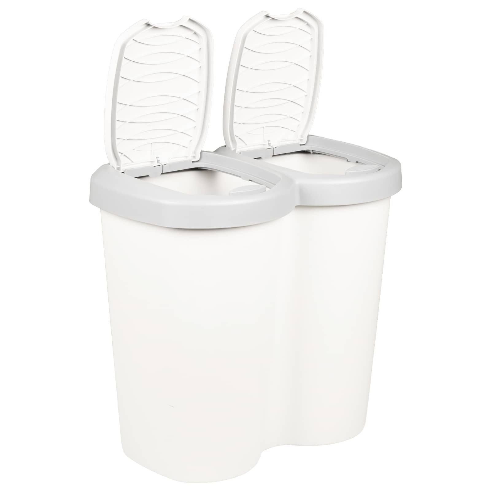 vidaXL Terrassendielen Mülltonne Weiß 49,5 x 30 x 46,5 cm PP, BxL: je 30x49.5 cm, (1-St)