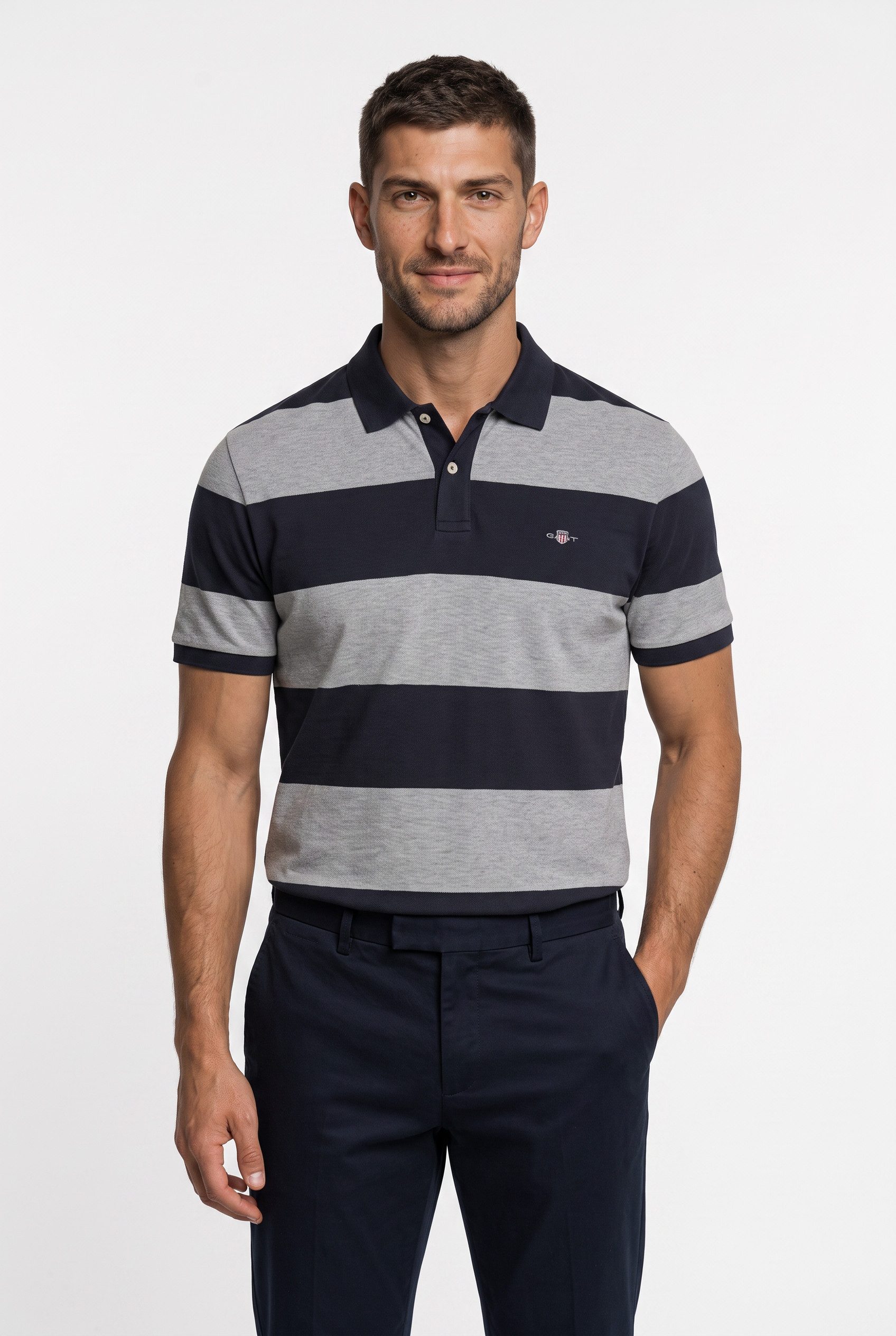 Gant Poloshirt BLOCK STRIPE Regular fit mit Polokragen