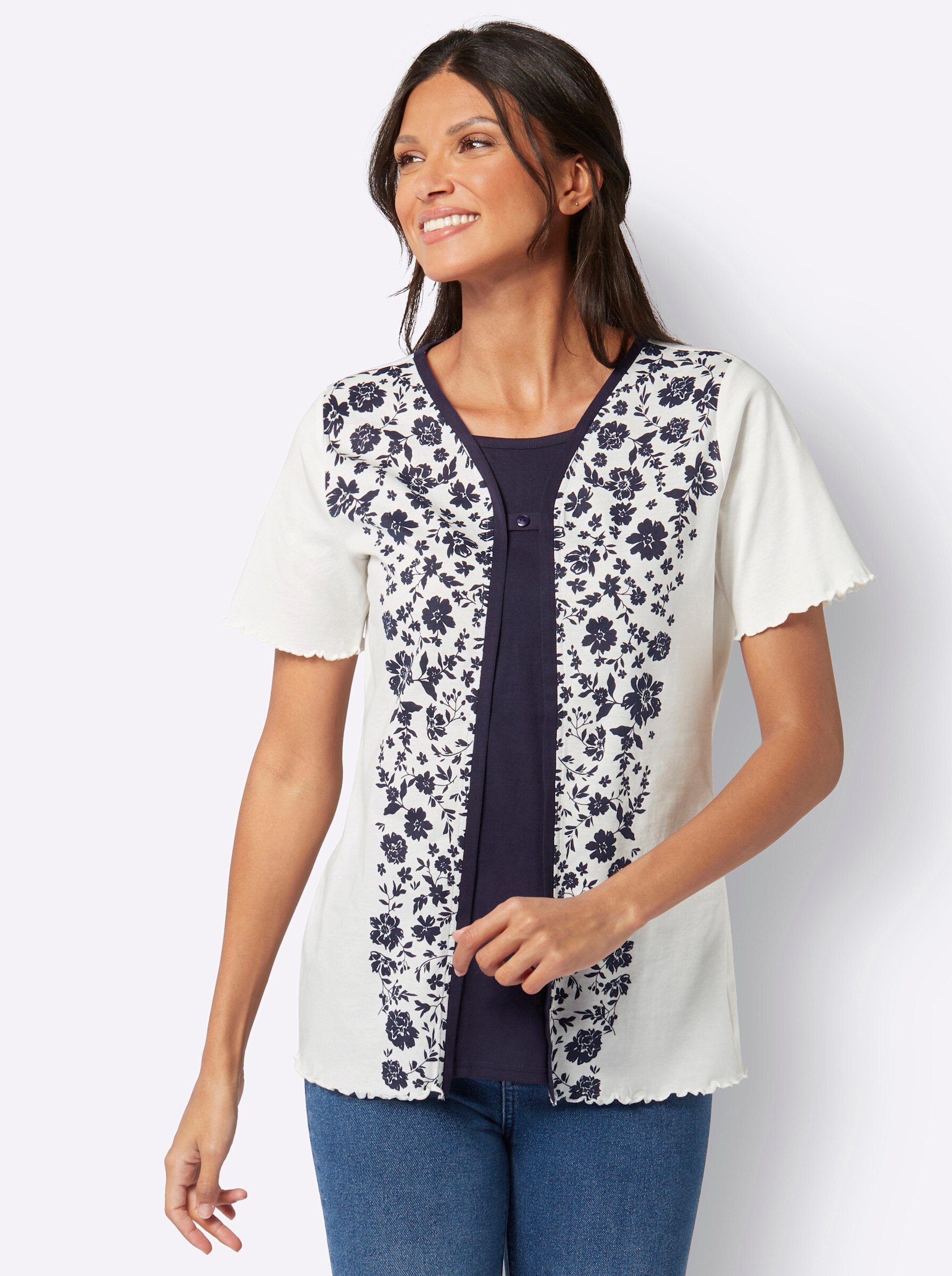 Sieh an! T-Shirt 2-in-1-Shirt günstig online kaufen