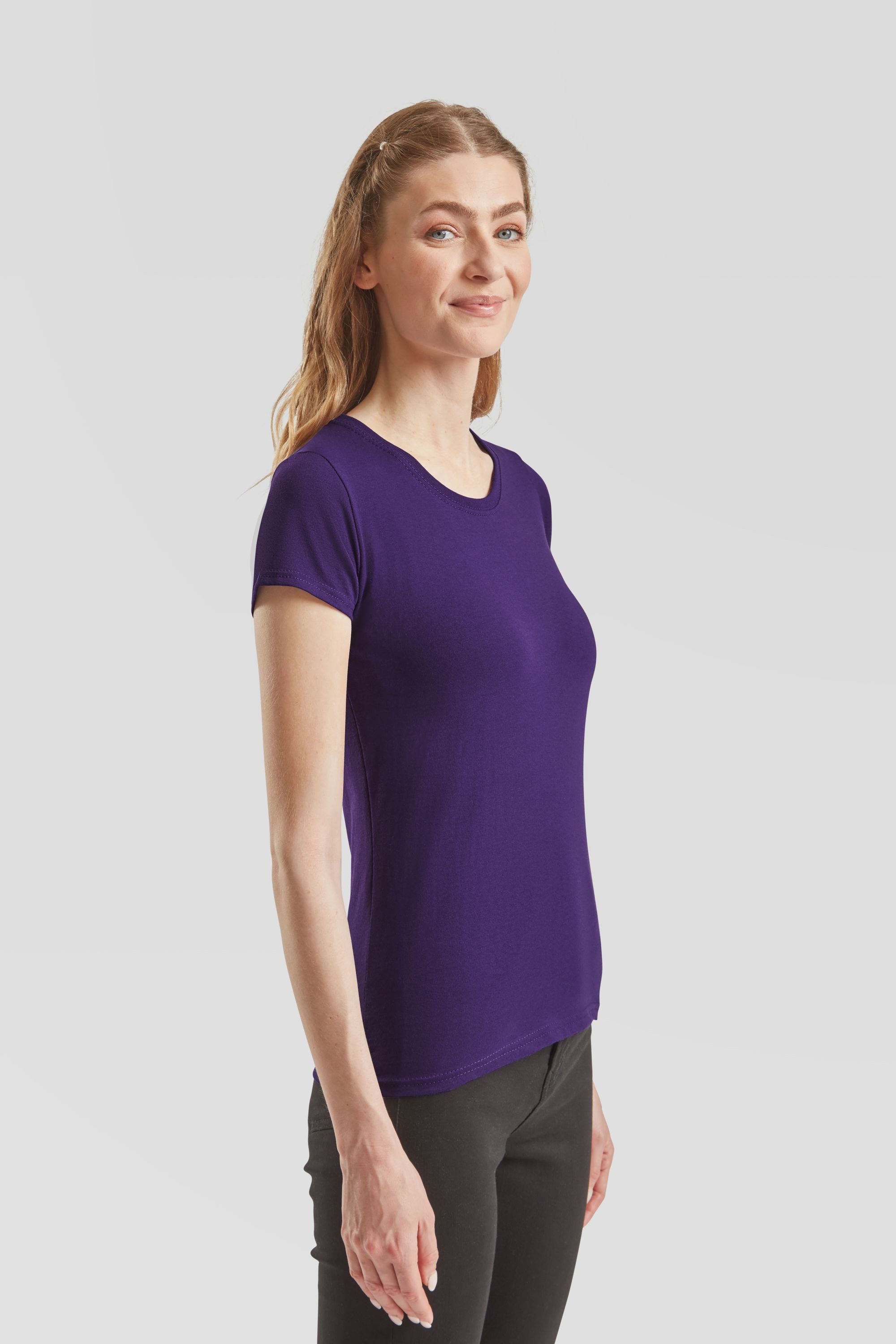 Fruit of the Loom Rundhalsshirt Fruit of the Loom Valueweight T Lady-Fit – Bild 4 von 5