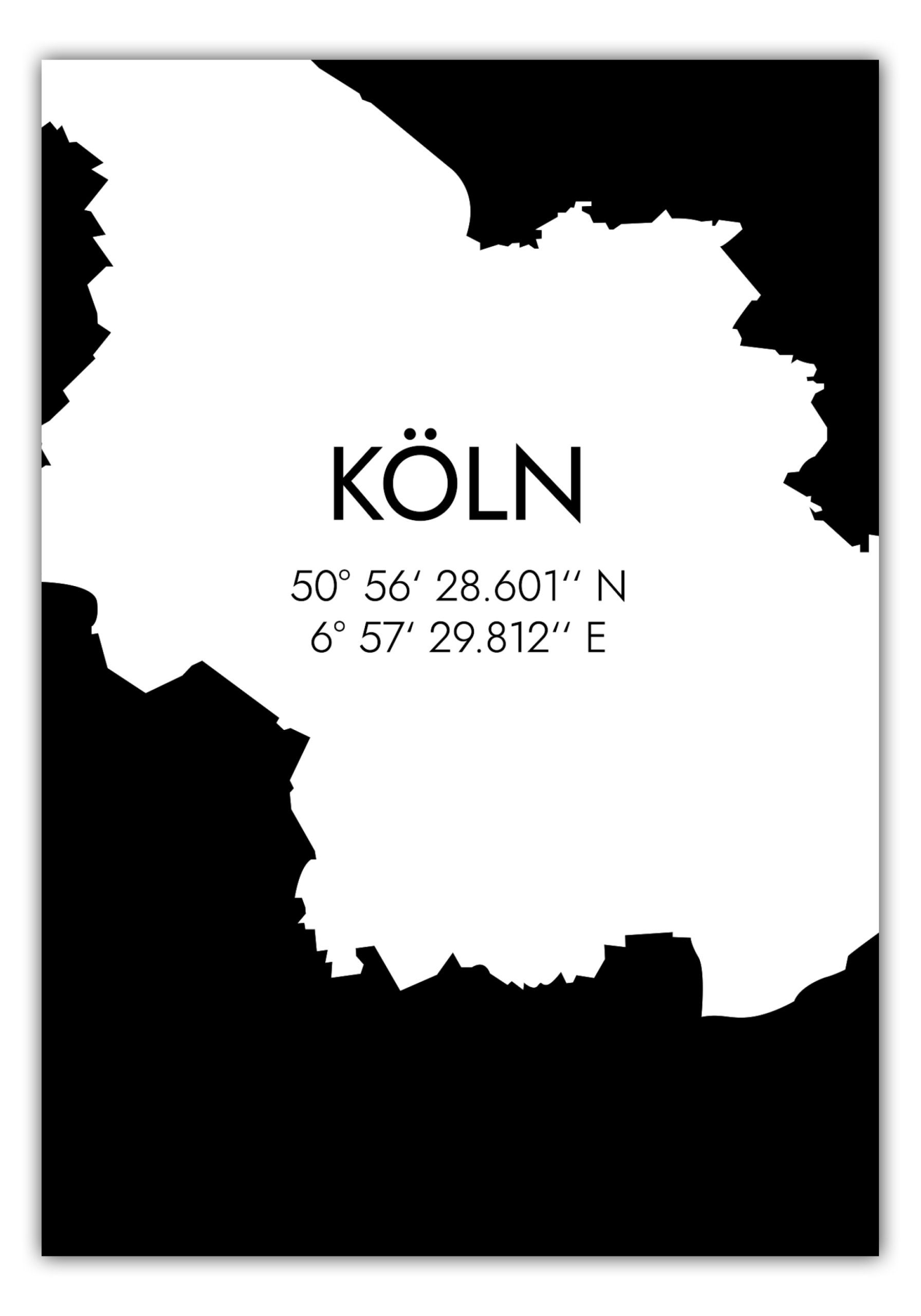 MOTIVISSO Poster Köln Koordinaten #5