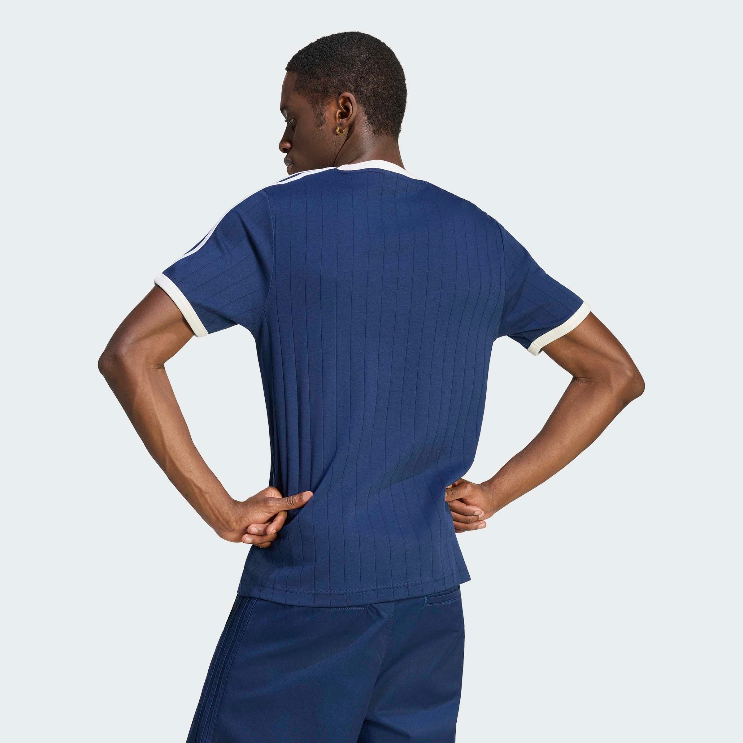 adidas Originals T-Shirt DROP NEEDLE 3-STREIFEN für Erwachsene, mit sportlichem Stil, in normaler Länge, Kurzarmdesign