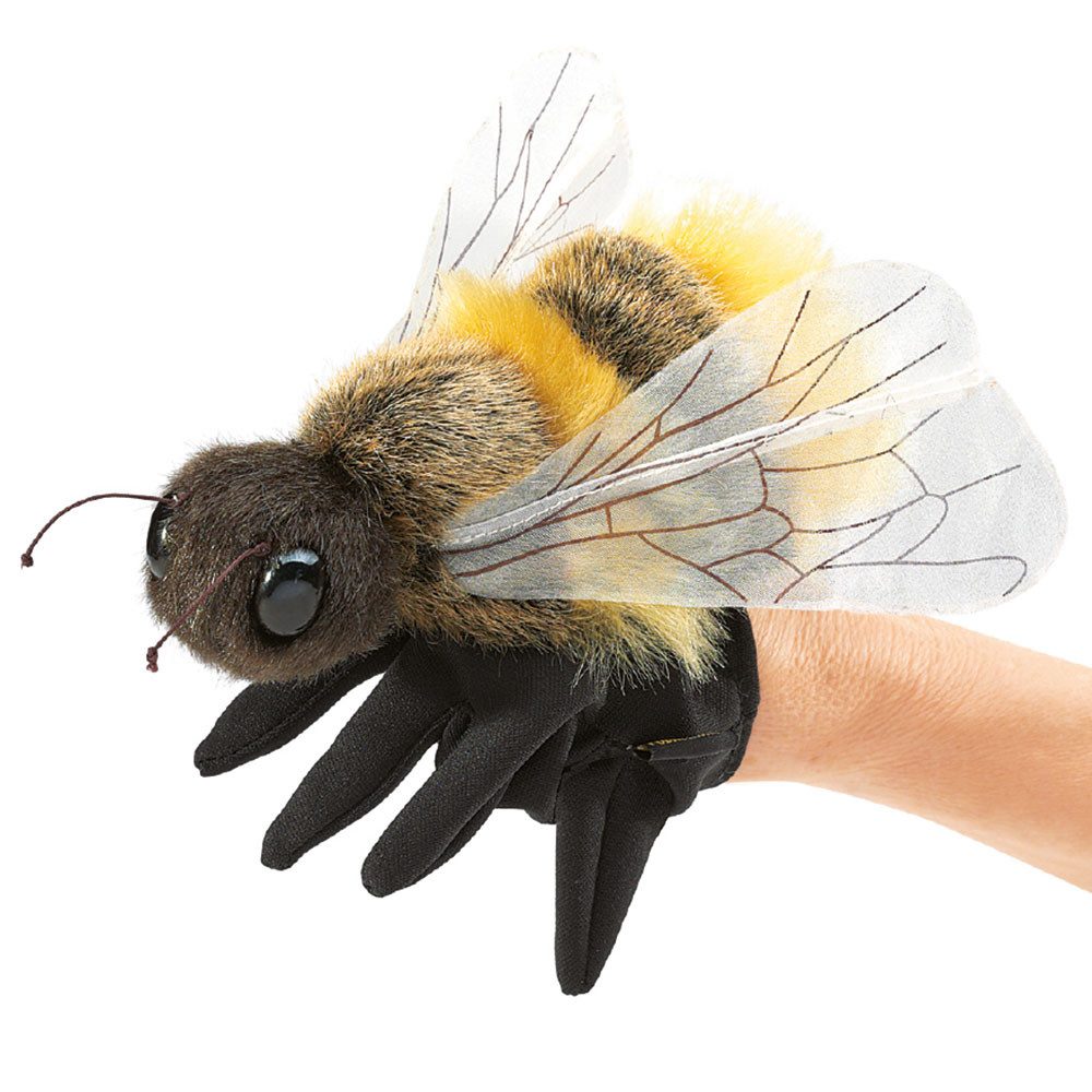 Folkmanis Handpuppen Handpuppe Folkmanis Handpuppe Biene 3028 (Packung)