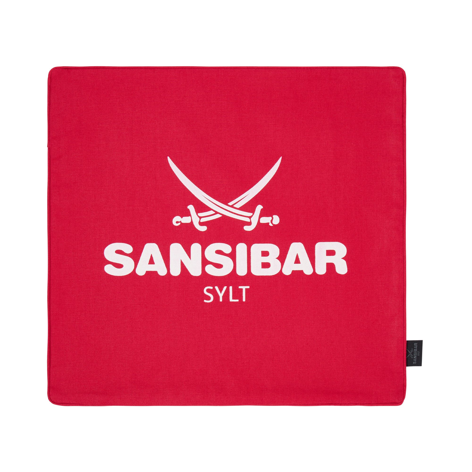 Sansibar Sylt Kissenhülle Kissenbezug Sansibar Sylt Kissenhülle, Sansibar Logo Druck, 45x45 cm, mit Logo-Schriftzug, mit verdecktem Reißverschluss