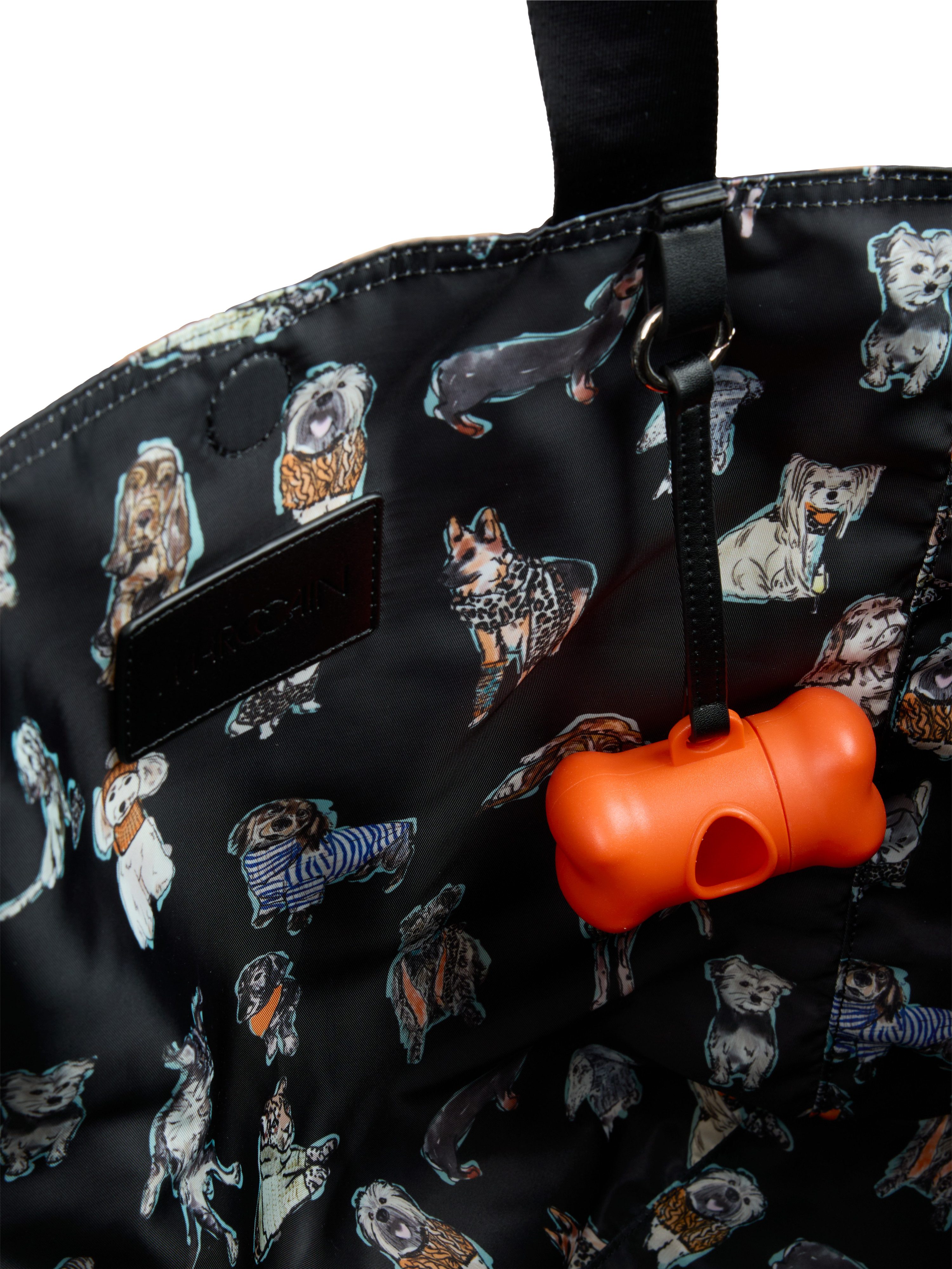 Marc Cain Shopper Sports Dodgy Dogs, Handtasche, Schultertasche mit Leo-Muster