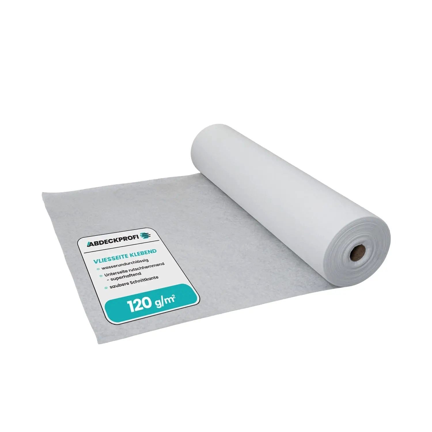 Abdeckprofi Bodenschutzvlies Abdeckvlies selbstklebend – 120 g/m², (1m x 50m (50m)