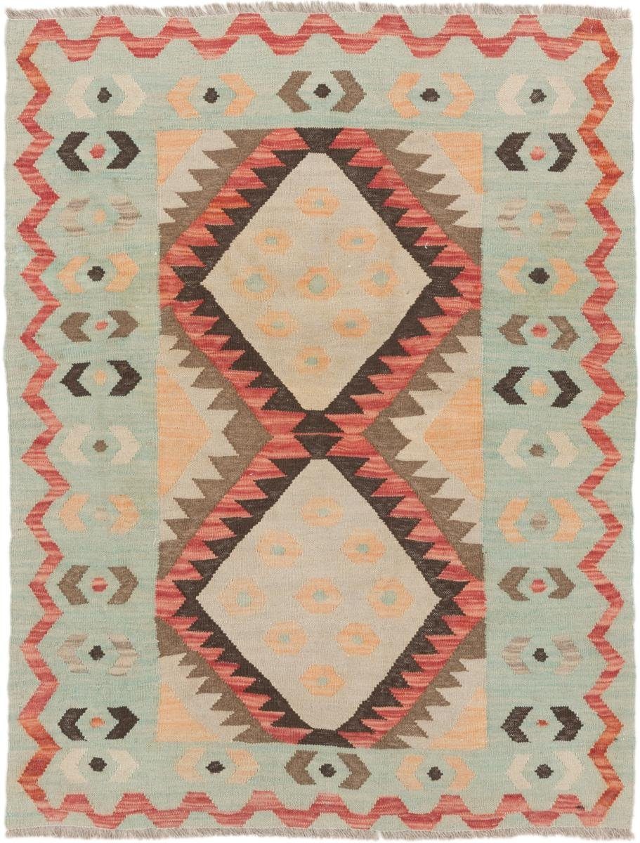 Orientteppich Kelim Afghan 107x137 Handgewebter Orientteppich, Nain Trading, rechteckig, Höhe: 3 mm