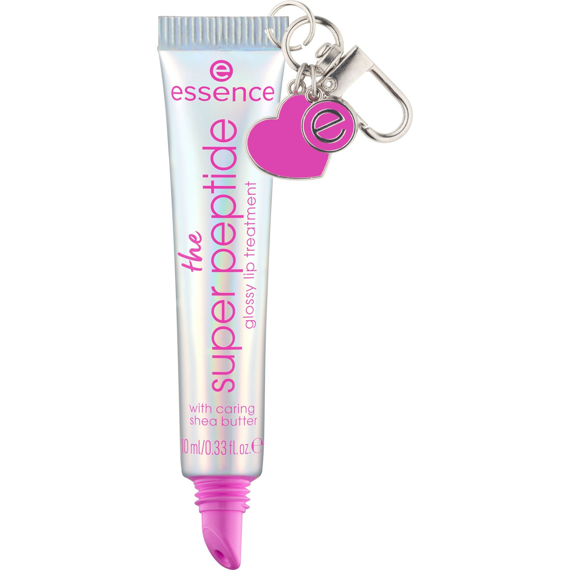 Essence Lipgloss THE SUPER PEPTIDE GLOSSY LIP TREATMENT, 3-tlg., mit milchig glänzender Textur – Bild 5 von 5