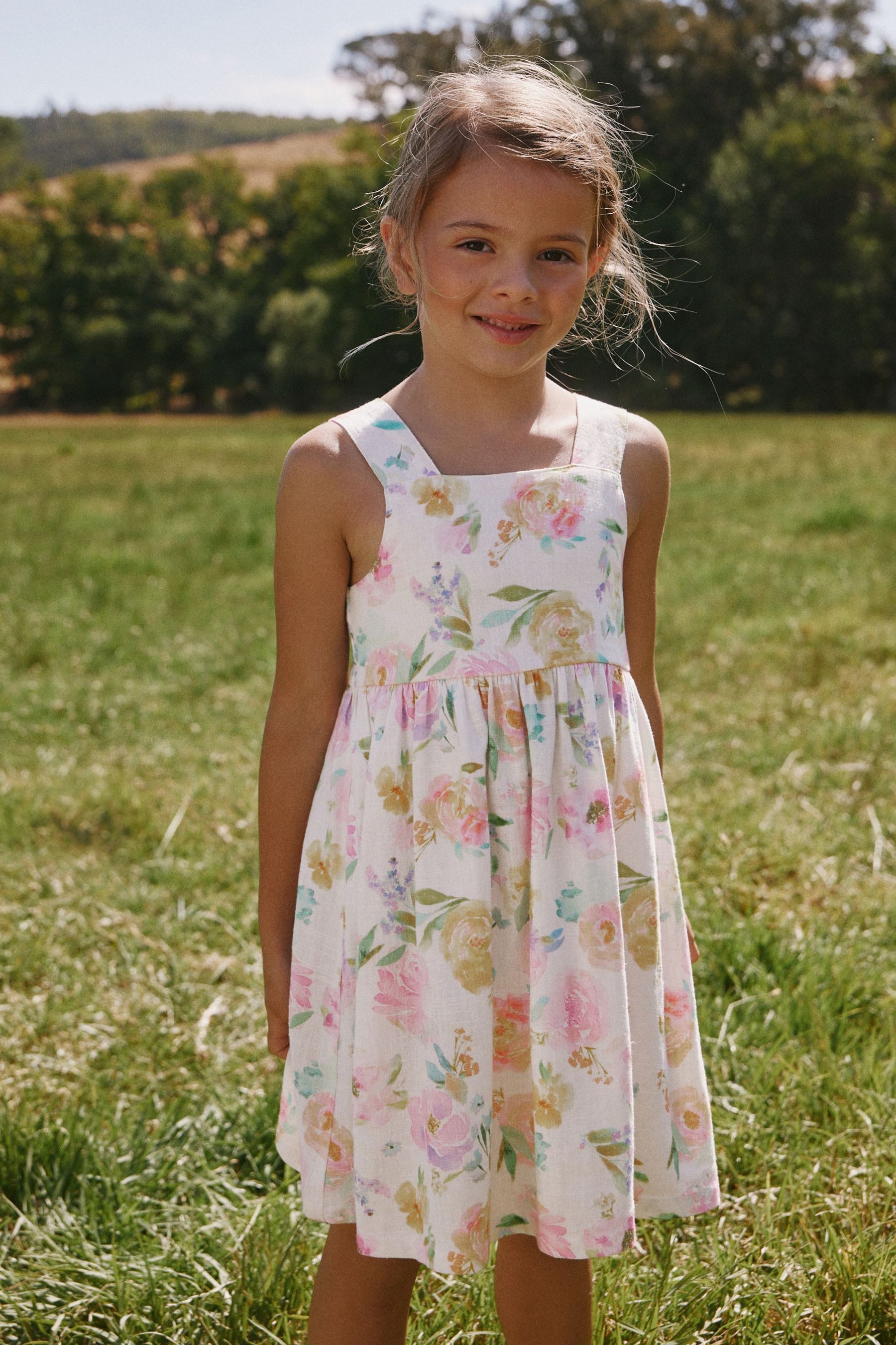 Next Sommerkleid Sommerkleid aus Leinen (1-tlg)